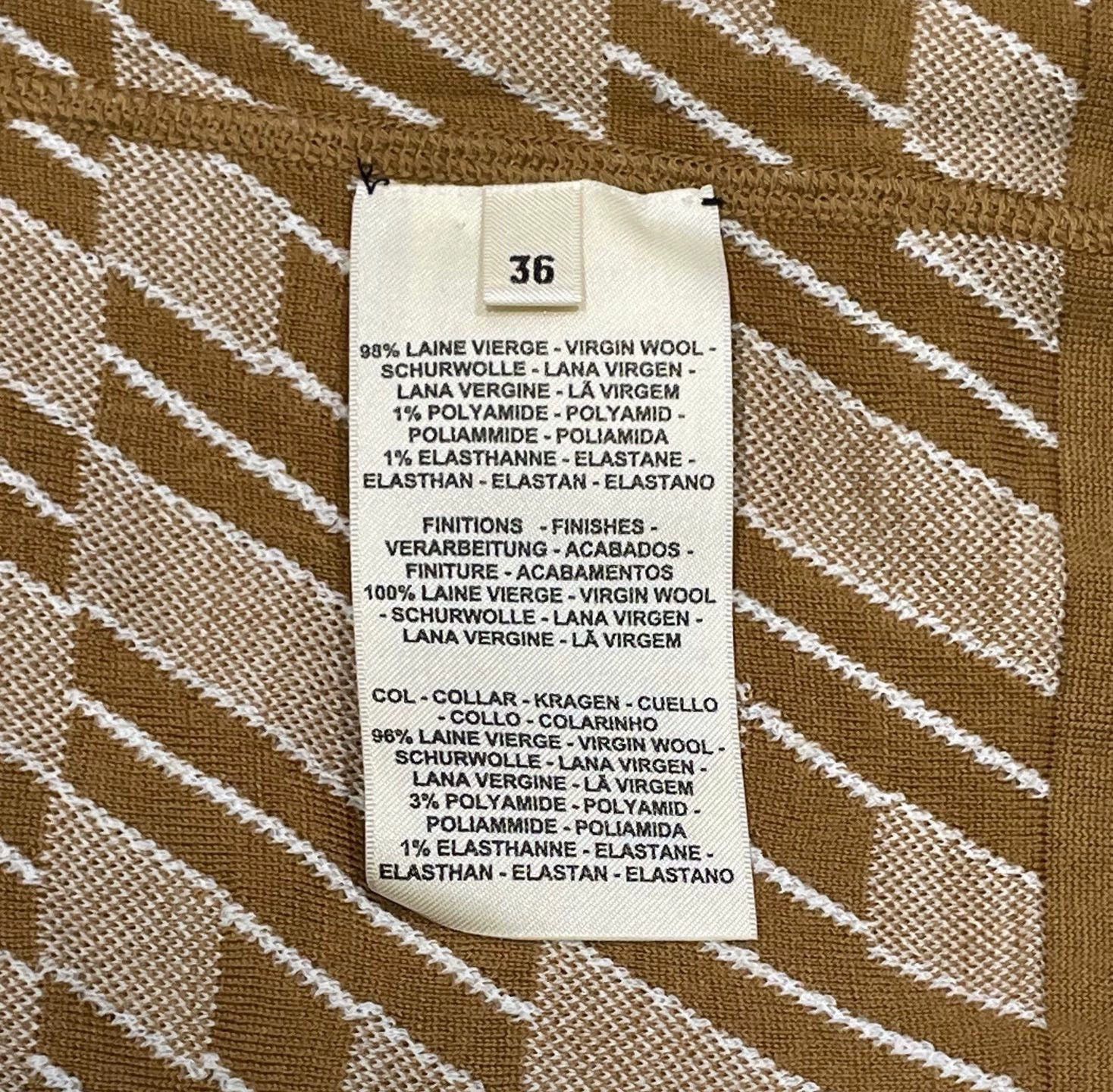Hermes Hermes Caramel Zip-Up Cardigan Size US S / EU 44-46 / 1 - 6 Thumbnail