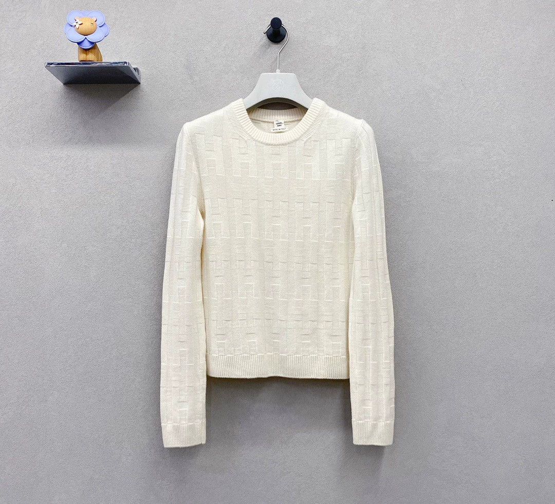Hermes Hermes Beige Knit Sweater Size 36 Size US S / EU 44-46 / 1 - 2 Thumbnail