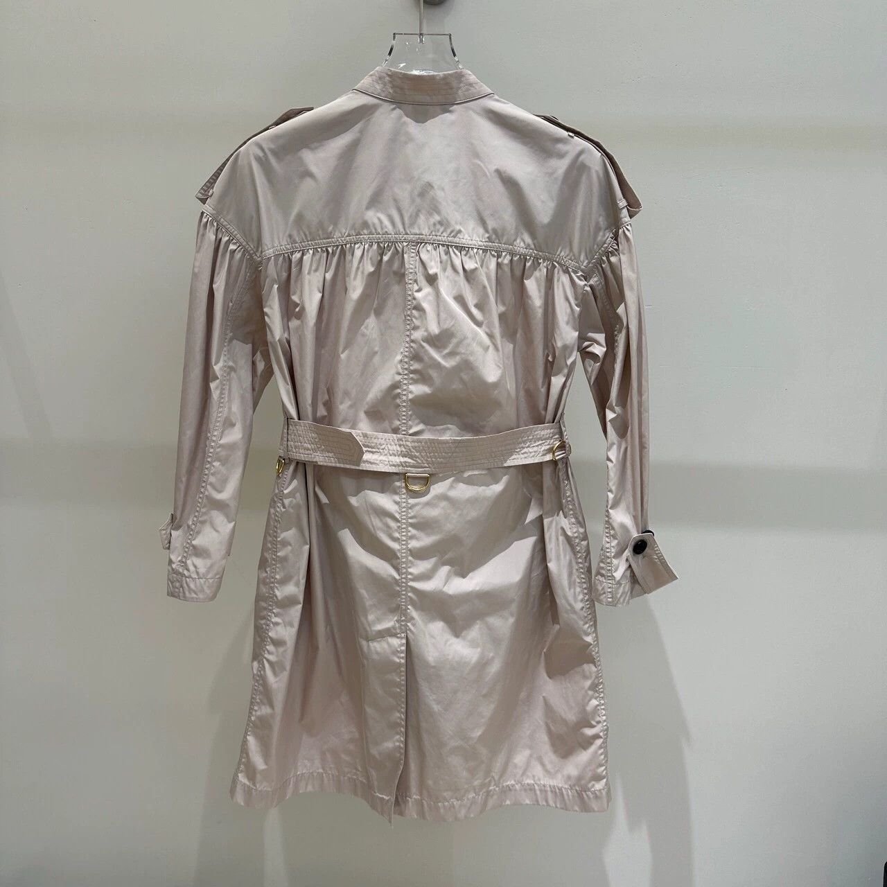 Burberry Burberry Pink Zip Belt Trench Coat Size US M / EU 48-50 / 2 - 2 Thumbnail