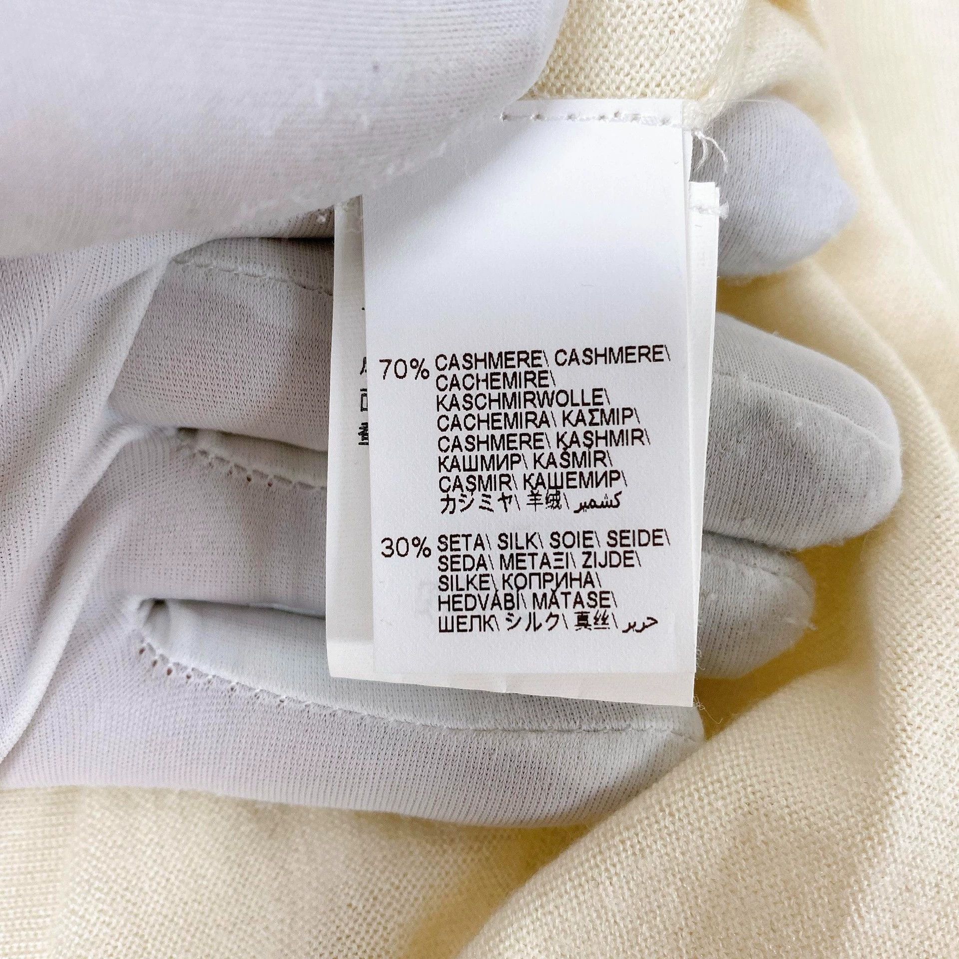 Brunello Cucinelli Brunello Cucinelli White Cashmere Sweater XS Size US XS / EU 42 / 0 - 6 Thumbnail