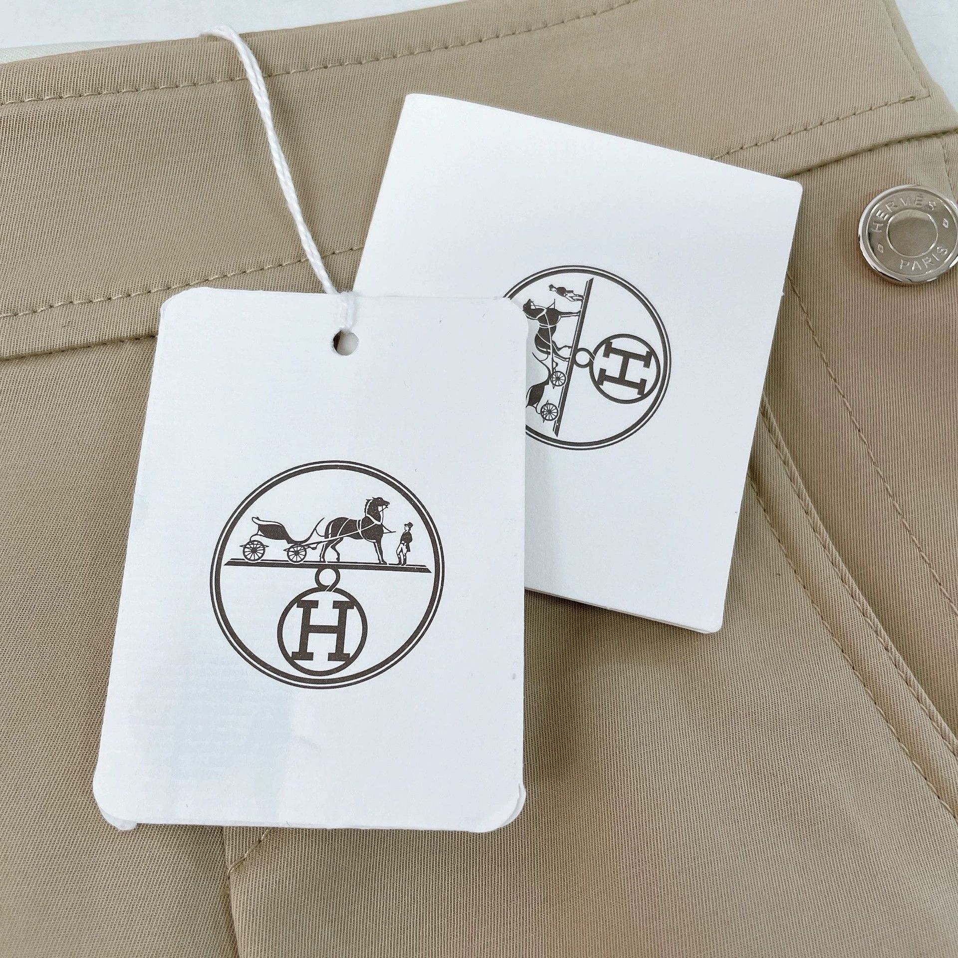 Hermes Hermes Beige Shorts Size 36 Size US 36 / EU 52 - 5 Thumbnail