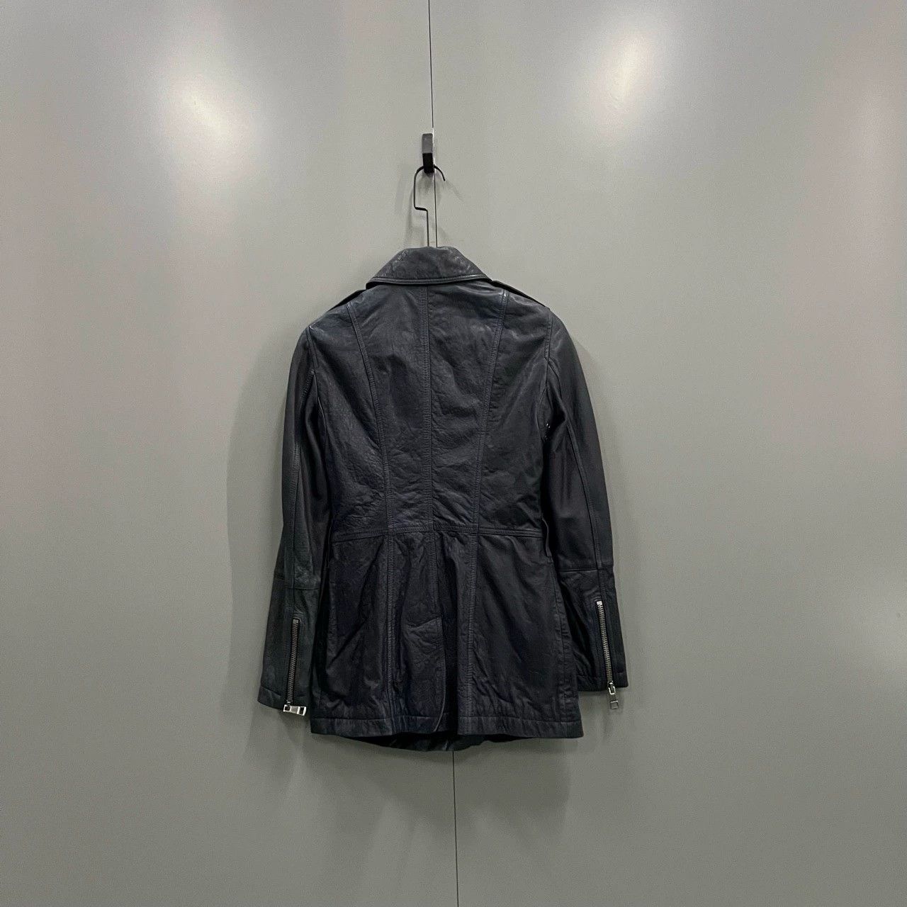 Burberry Burberry Navy Blue Full Leather Coat Size 34 Size US XS / EU 42 / 0 - 2 Thumbnail