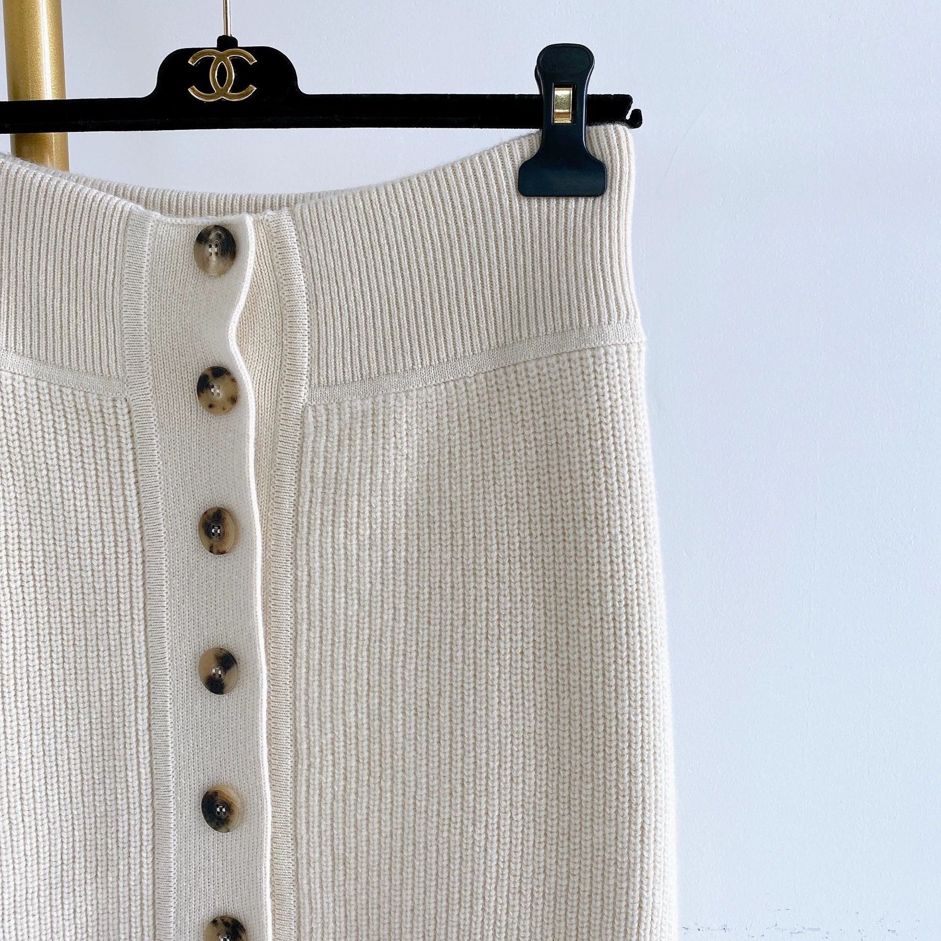 Hermes Hermes White Knit Midi Skirt Size 36 Size US 36 / EU 52 - 4 Thumbnail
