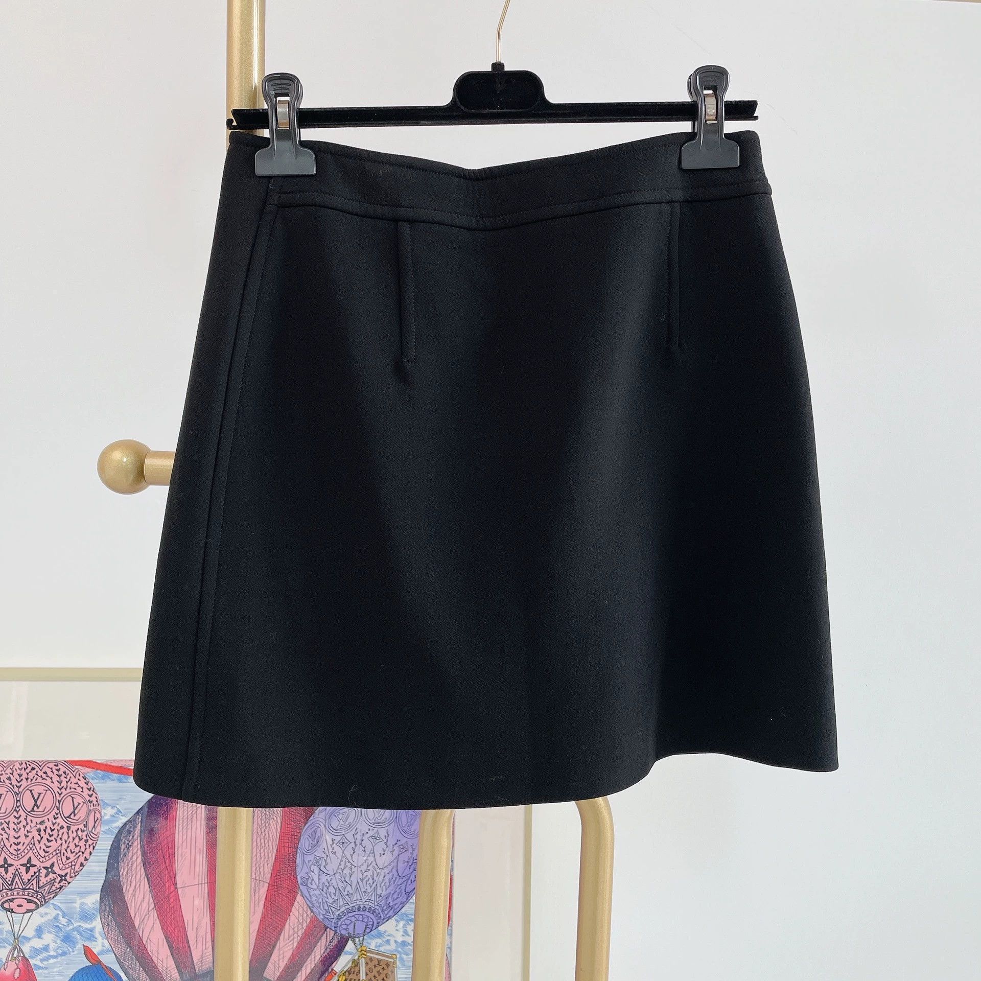 Hermes Hermes Black Knee-Length Skirt Size 38 Size US 38 / EU 54 - 2 Thumbnail