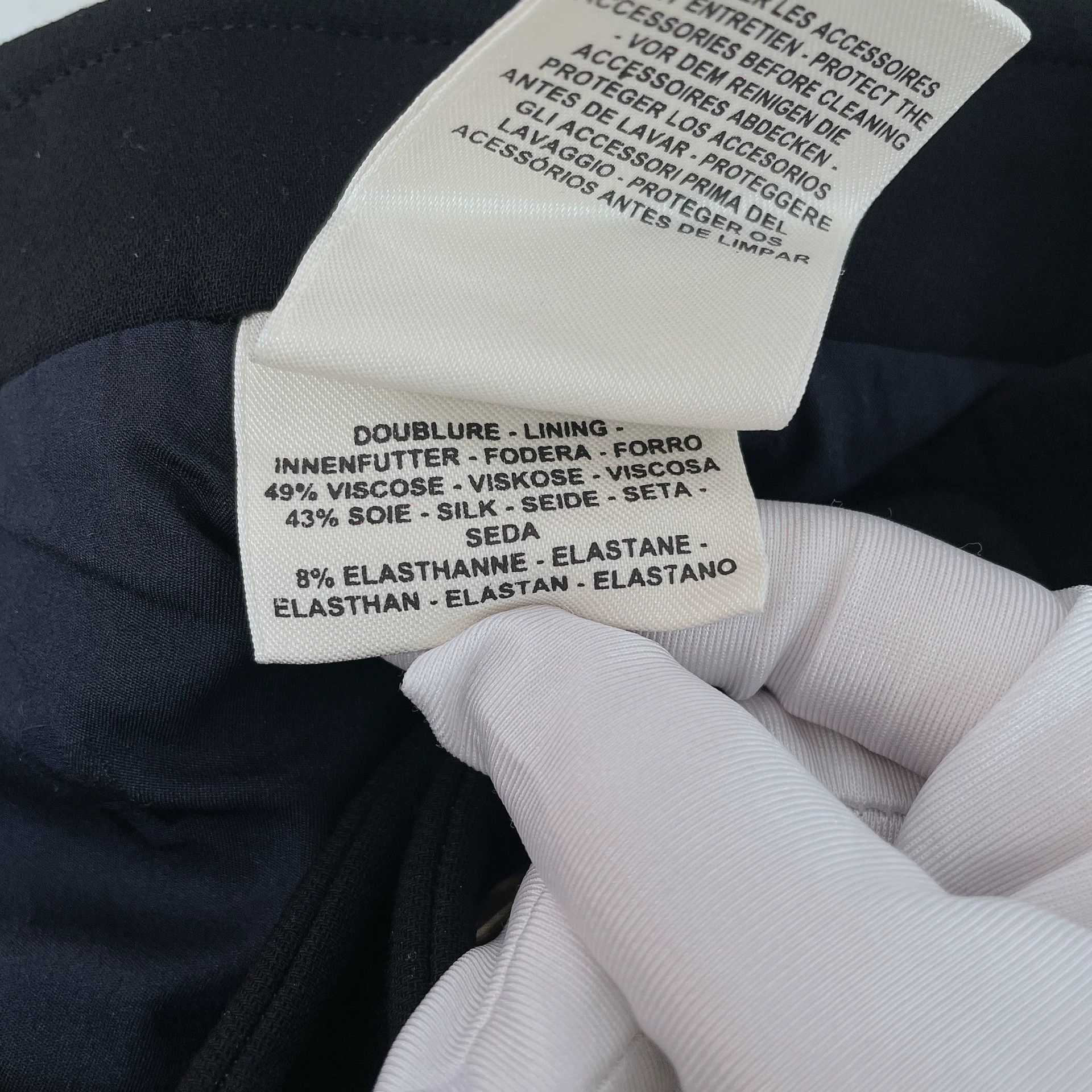 Hermes Hermes Black Knee-Length Skirt Size 38 Size US 38 / EU 54 - 9 Thumbnail