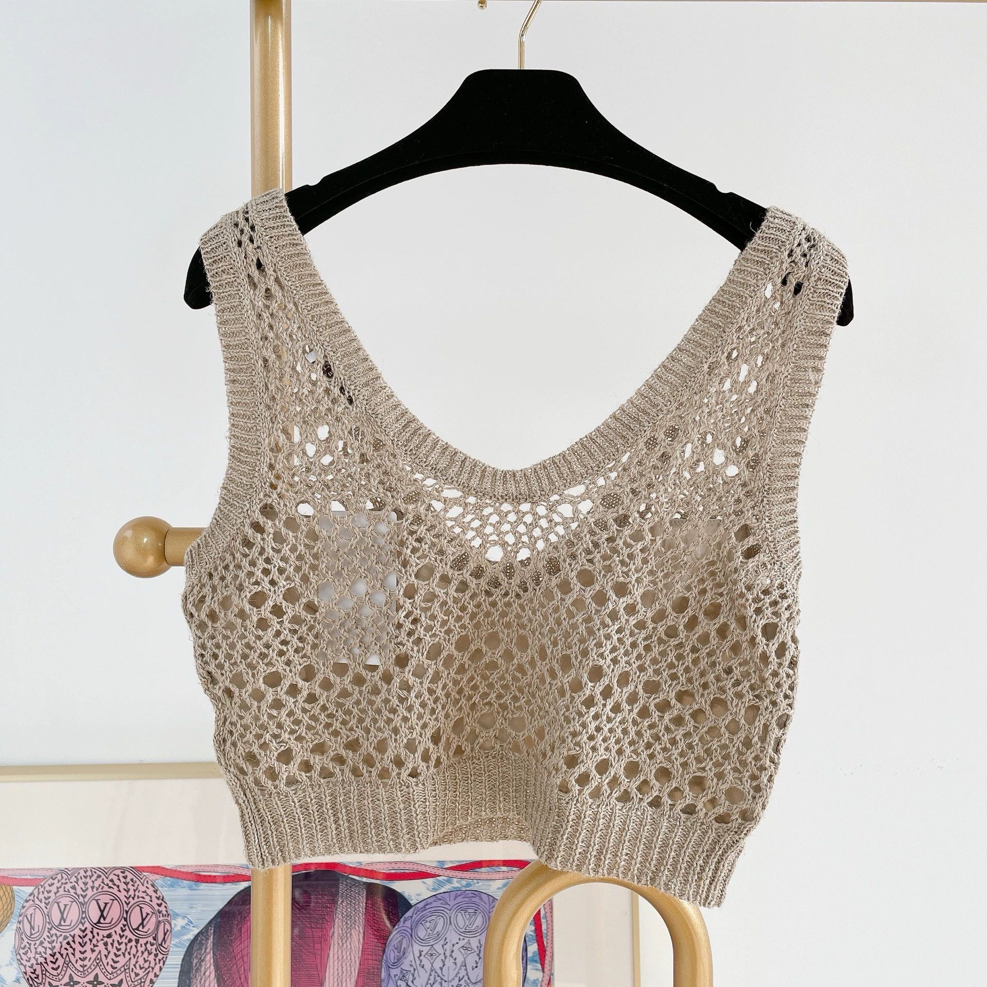 Brunello Cucinelli Brunello Cucinelli Crochet Sleeveless Top Size US S / EU 44-46 / 1 - 2 Thumbnail