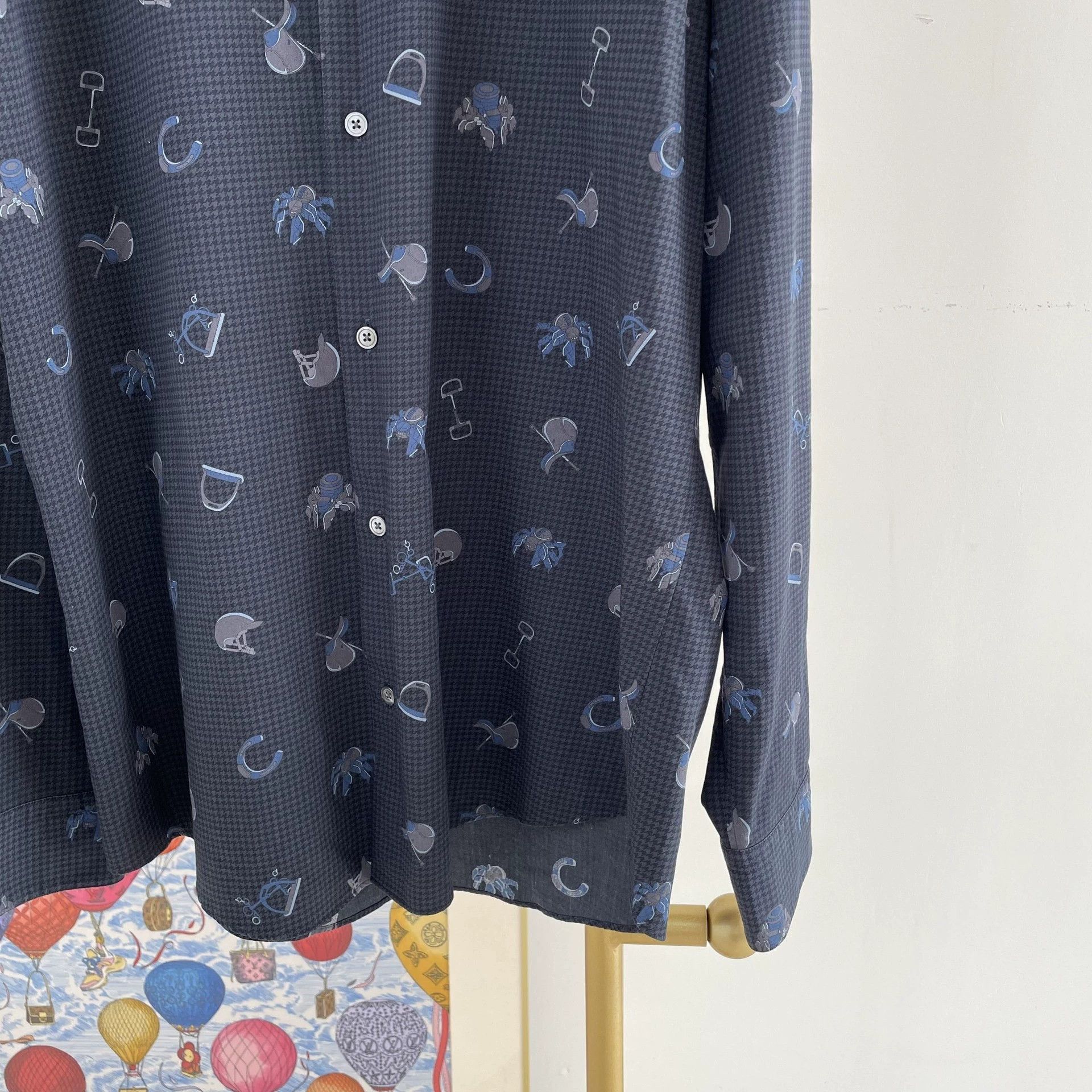 Hermes Hermes Floral Pattern Shirt 42 Size US M / EU 48-50 / 2 - 4 Thumbnail