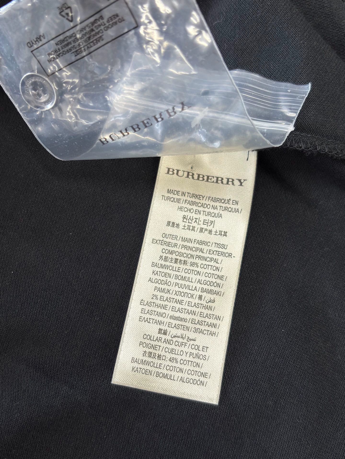 Burberry Women's Black Short Sleeve Polo