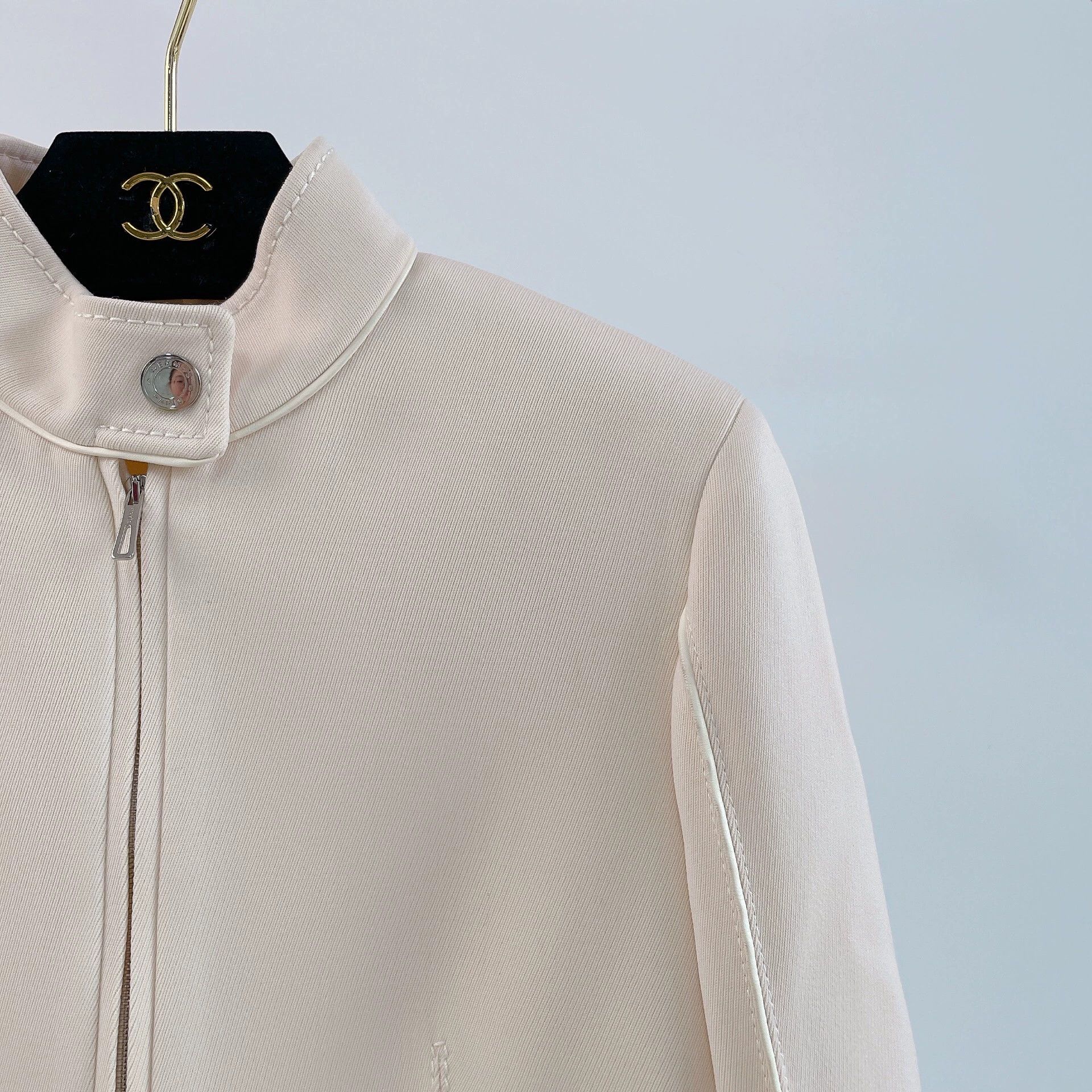 Hermes Hermes Beige Wool Coat Jacket Size US S / EU 44-46 / 1 - 3 Thumbnail
