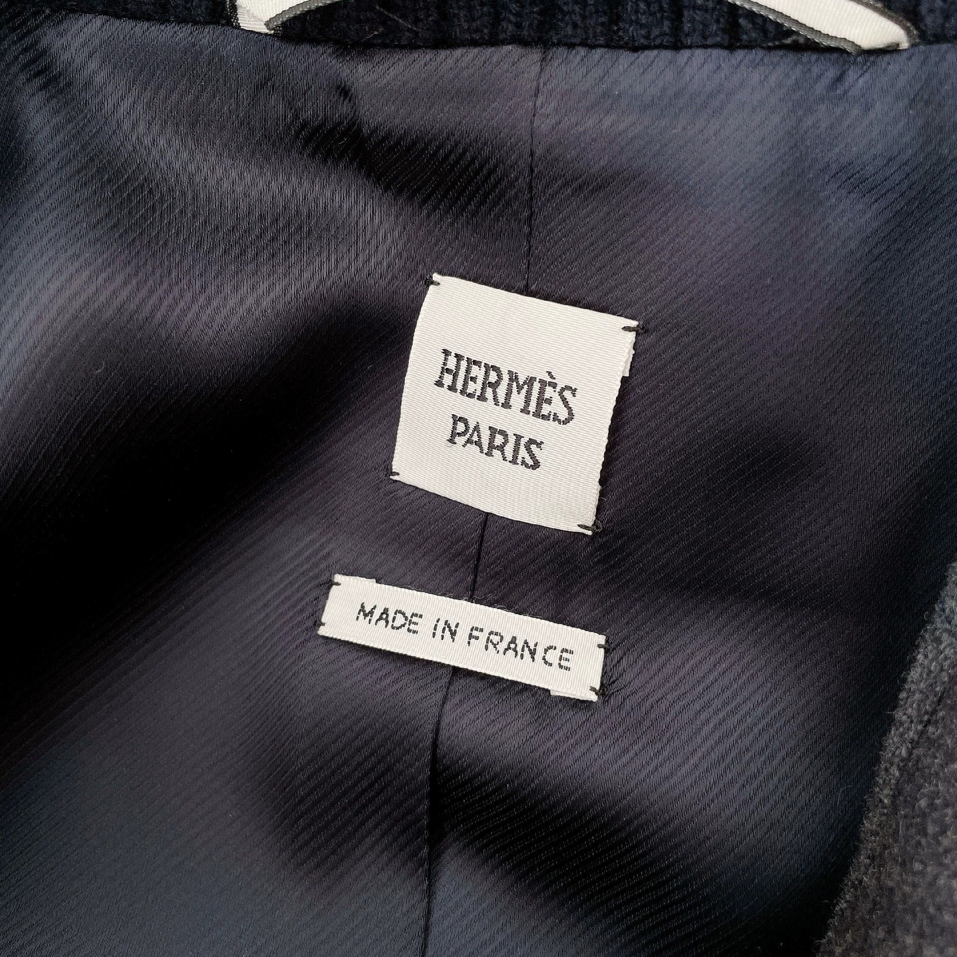 Hermes Hermes Cashmere Leather Trim Short Jacket Size US XS / EU 42 / 0 - 7 Thumbnail