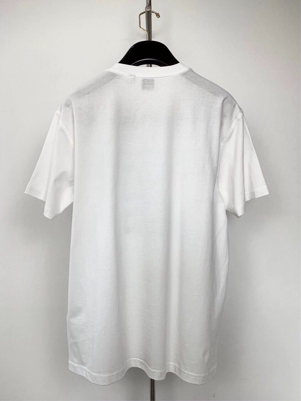Burberry Burberry White Logo Print Cotton T-Shirt Size US M / EU 48-50 / 2 - 2 Thumbnail