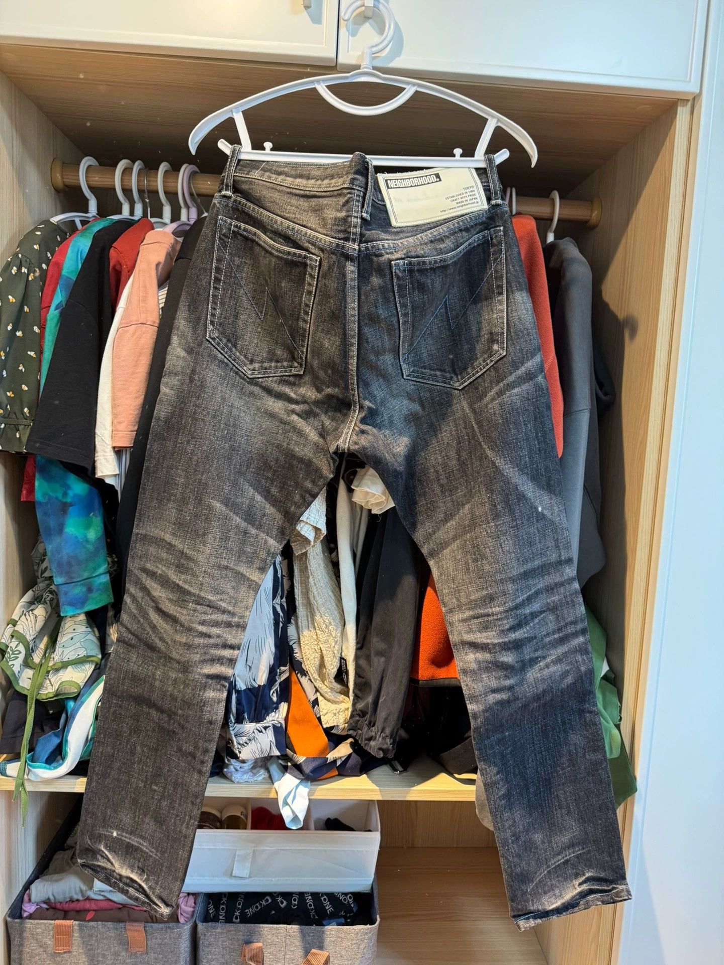 Neighborhood Neighborhood Deep Narrow Washed Black Jeans Size US 26 / EU 42 - 3 Thumbnail