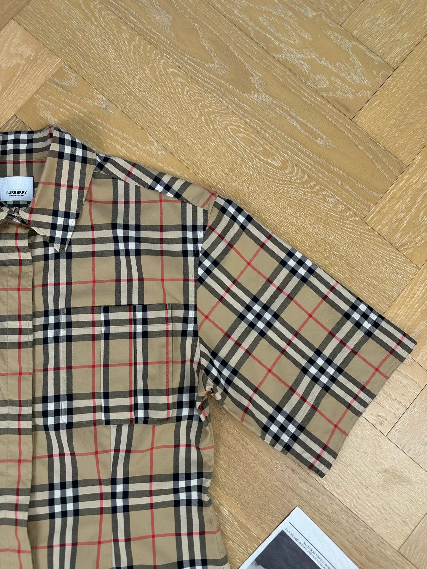 Burberry Burberry Vintage Check Cotton Short Sleeve Shirt Size US S / EU 44-46 / 1 - 5 Thumbnail