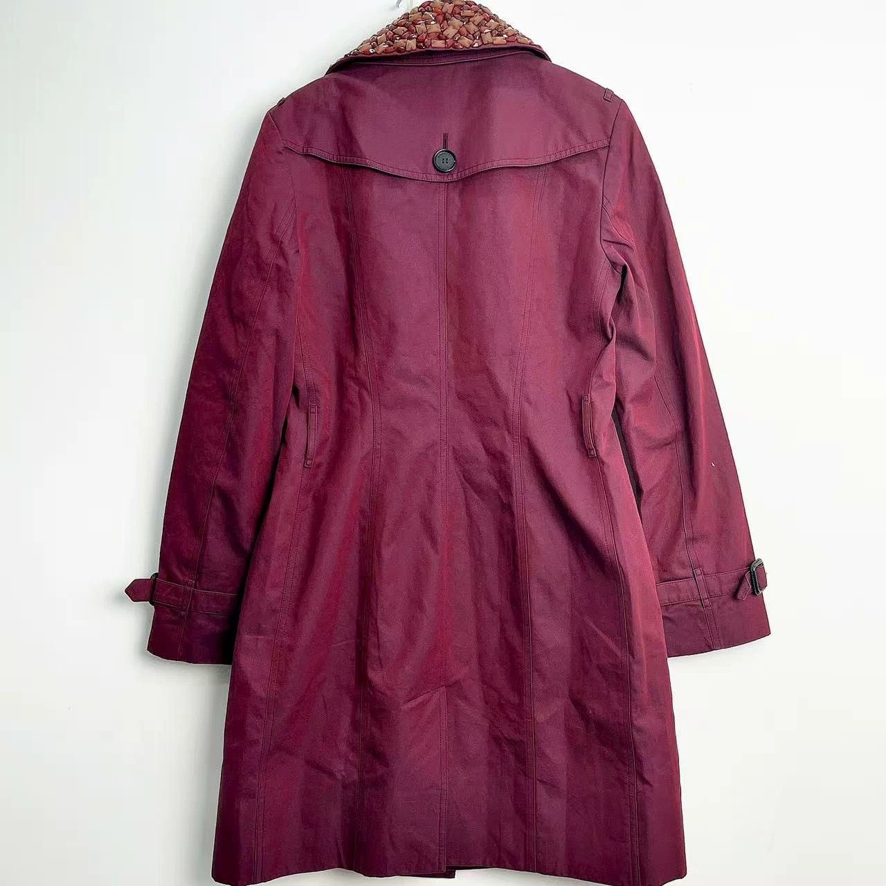 Burberry Burberry Limited Purple Diamond Collar Trench Coat Size US L / EU 52-54 / 3 - 8 Thumbnail