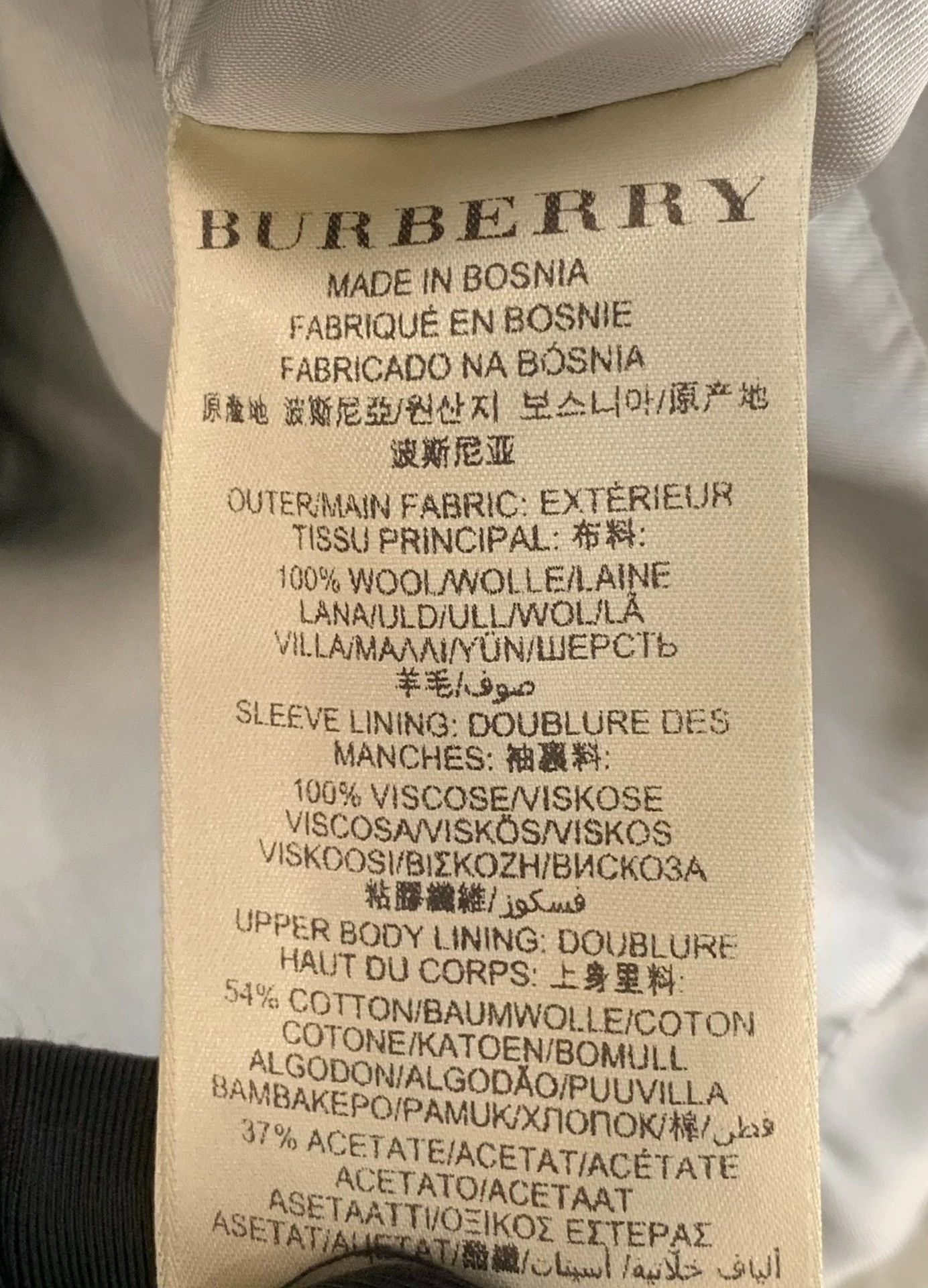 Burberry Burberry Classic Gray Wool Short Trench Coat Size US S / EU 44-46 / 1 - 7 Thumbnail