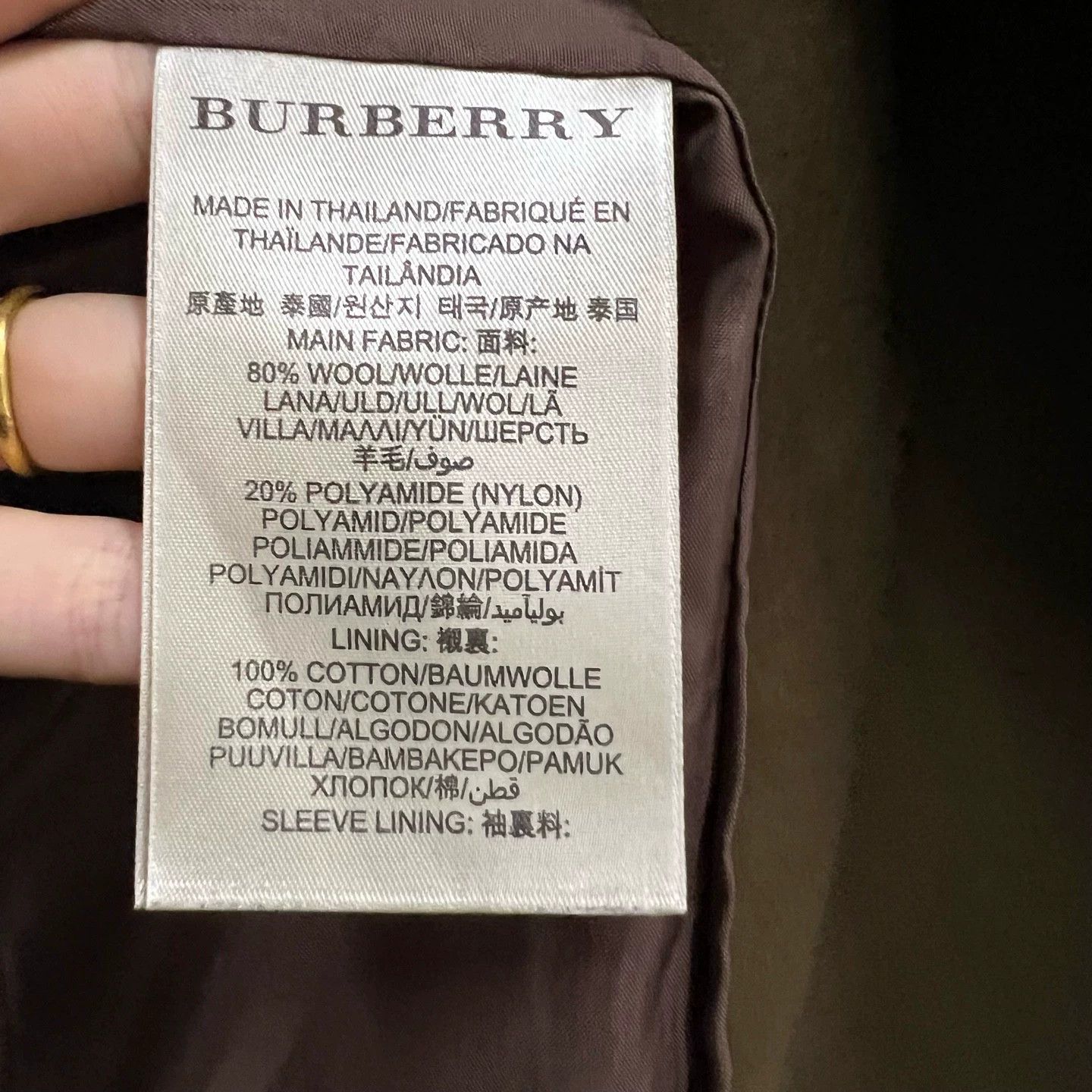 Burberry Burberry Brown Double-Breasted Coat Size US XS / EU 42 / 0 - 5 Thumbnail