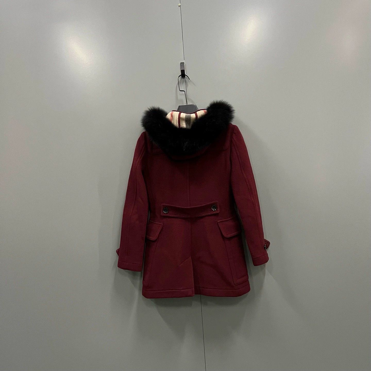 Burberry Burberry Burgundy Toggle Coat Size 34 Size US XS / EU 42 / 0 - 2 Thumbnail