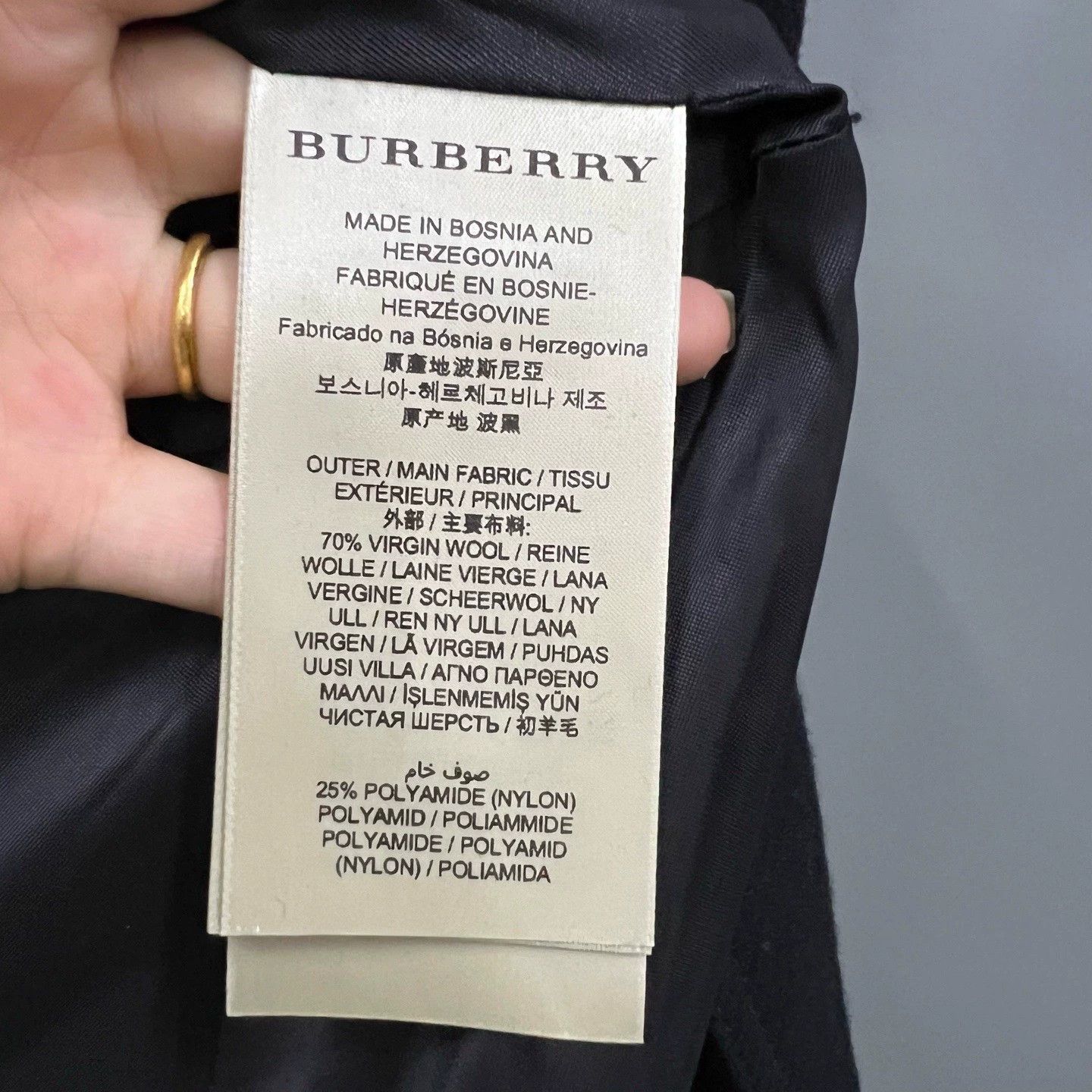 Burberry Burberry Black Collared Coat Size 36 Size US XS / EU 42 / 0 - 3 Thumbnail