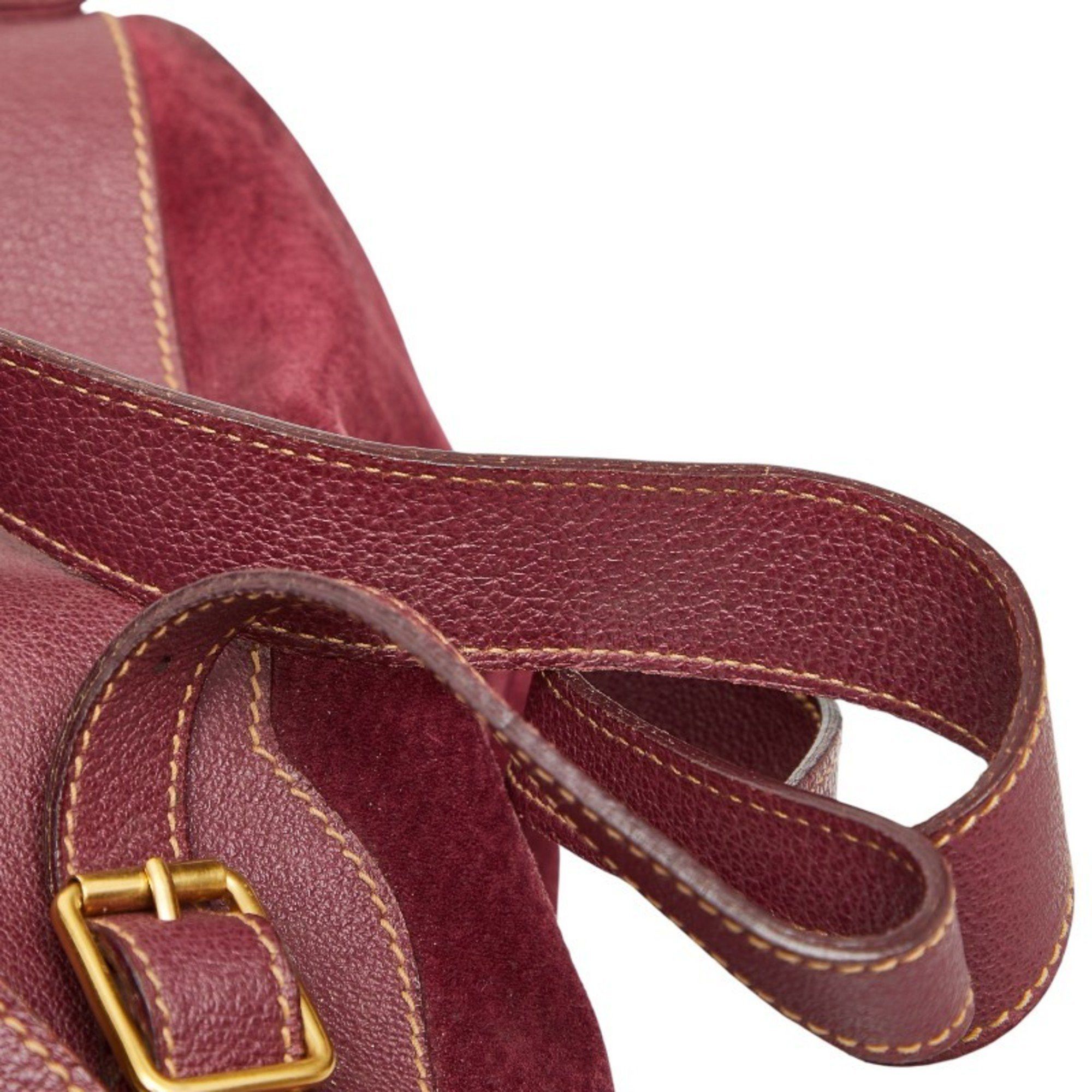 Gucci Gucci Bamboo Backpack 003 2058 0016 Purple Suede Women's GUCCI Size ONE SIZE - 10 Thumbnail