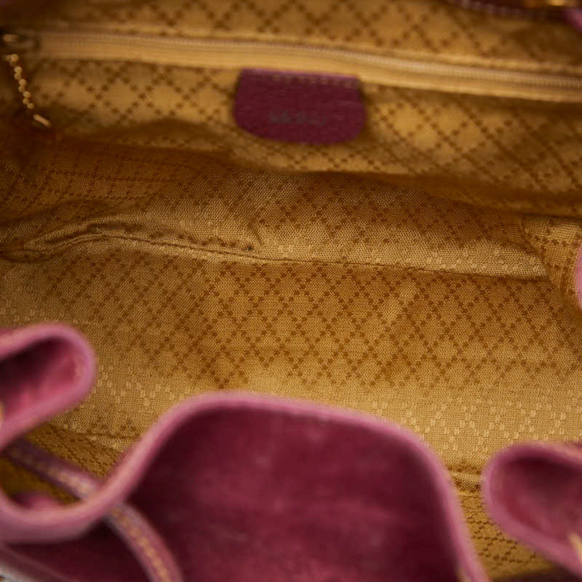 Gucci Gucci Bamboo Backpack 003 2058 0016 Purple Suede Women's GUCCI Size ONE SIZE - 11 Thumbnail