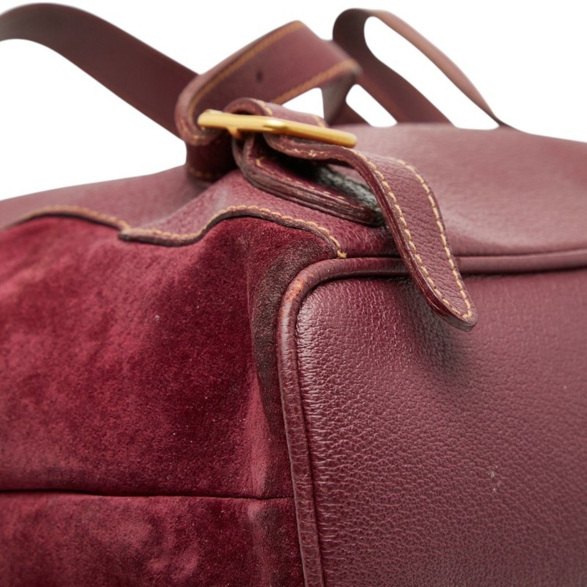 Gucci Gucci Bamboo Backpack 003 2058 0016 Purple Suede Women's GUCCI Size ONE SIZE - 7 Thumbnail