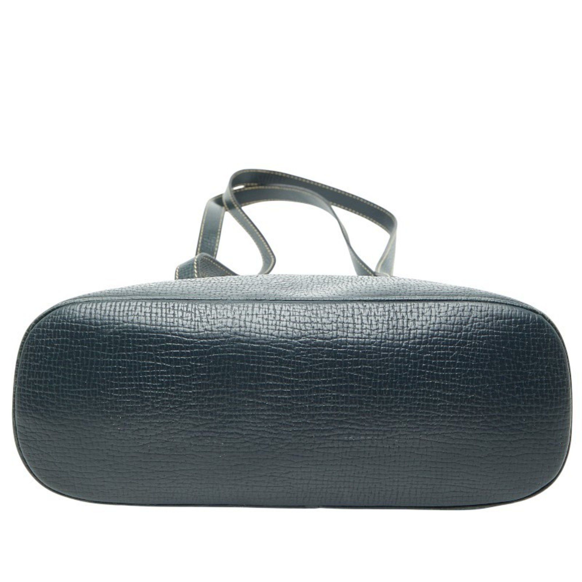 Loewe LOEWE handbag tote bag blue leather women's Size ONE SIZE - 3 Thumbnail