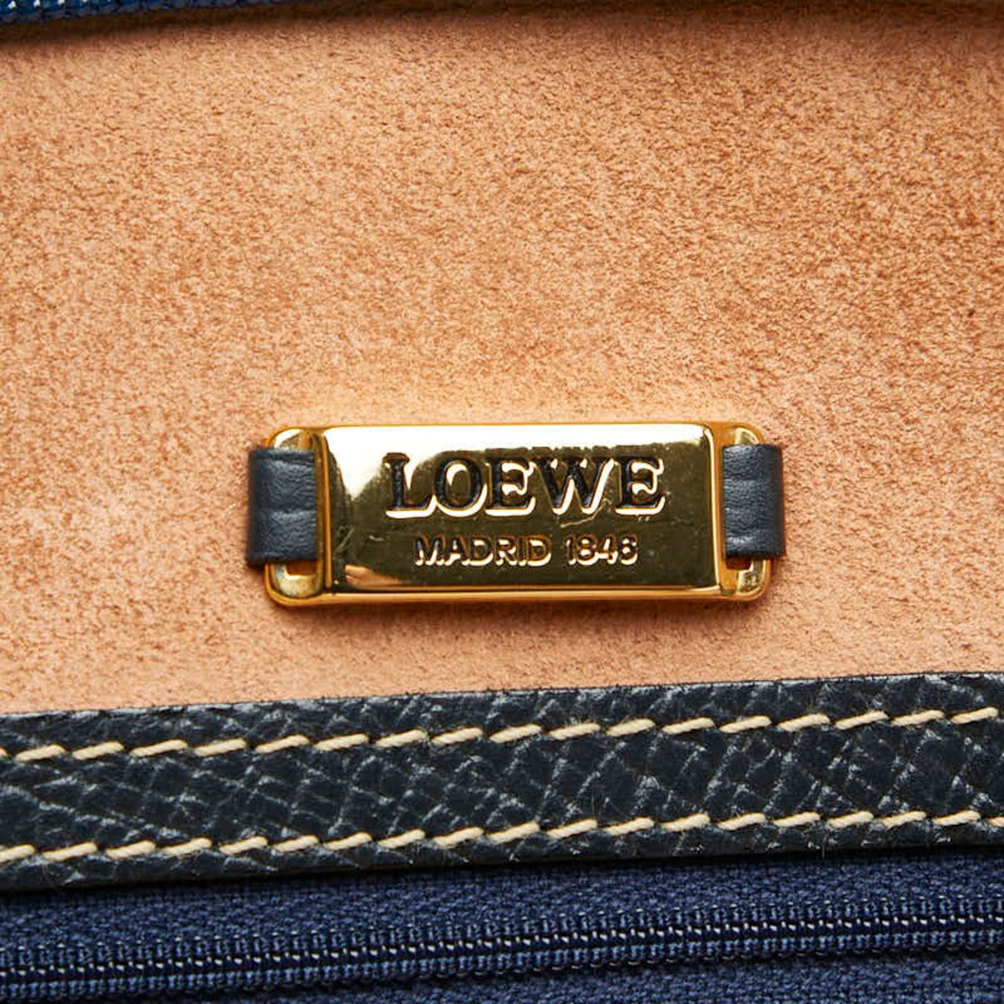 Loewe LOEWE handbag tote bag blue leather women's Size ONE SIZE - 9 Thumbnail