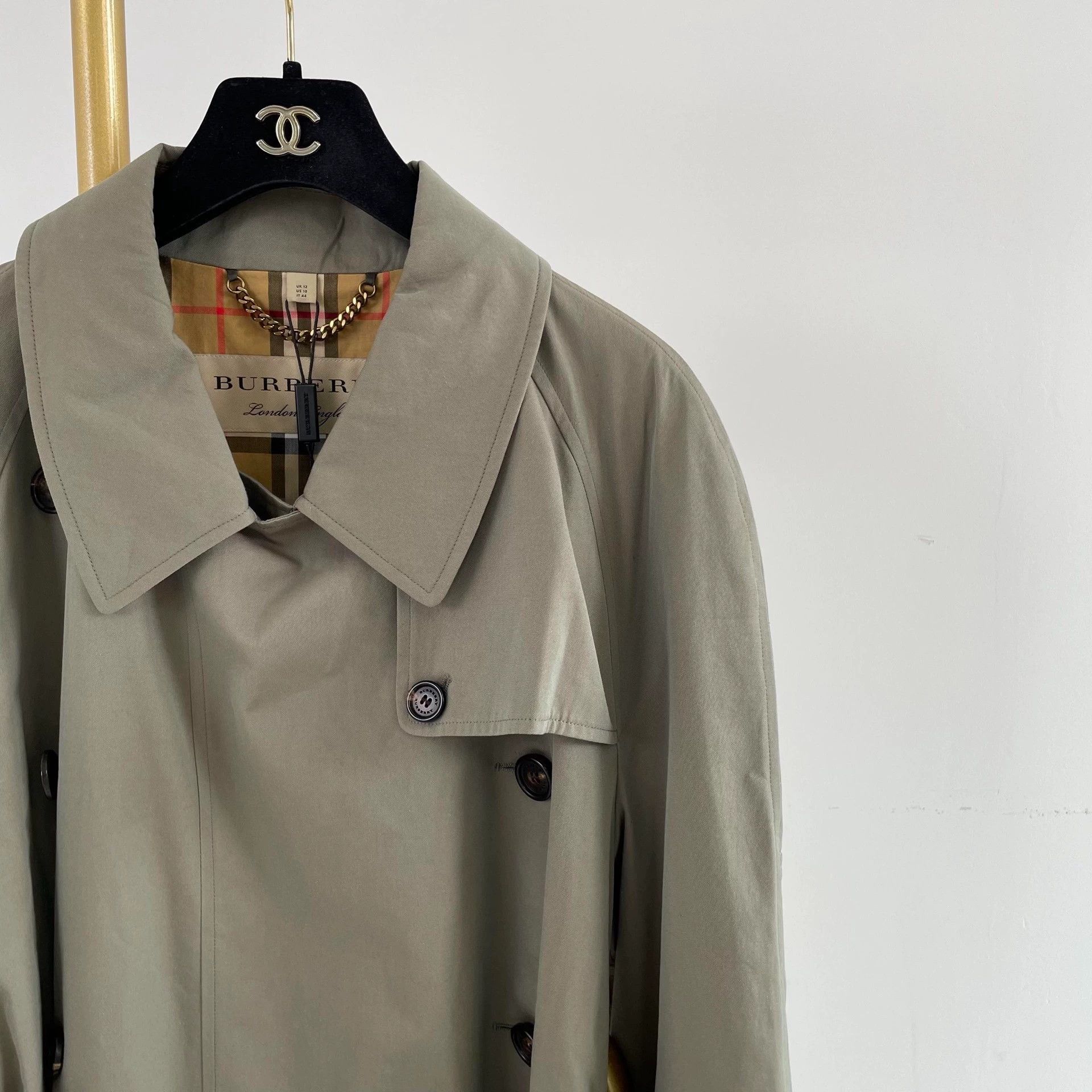 Burberry Burberry Green Trench Coat UK12 Size US M / EU 48-50 / 2 - 4 Thumbnail