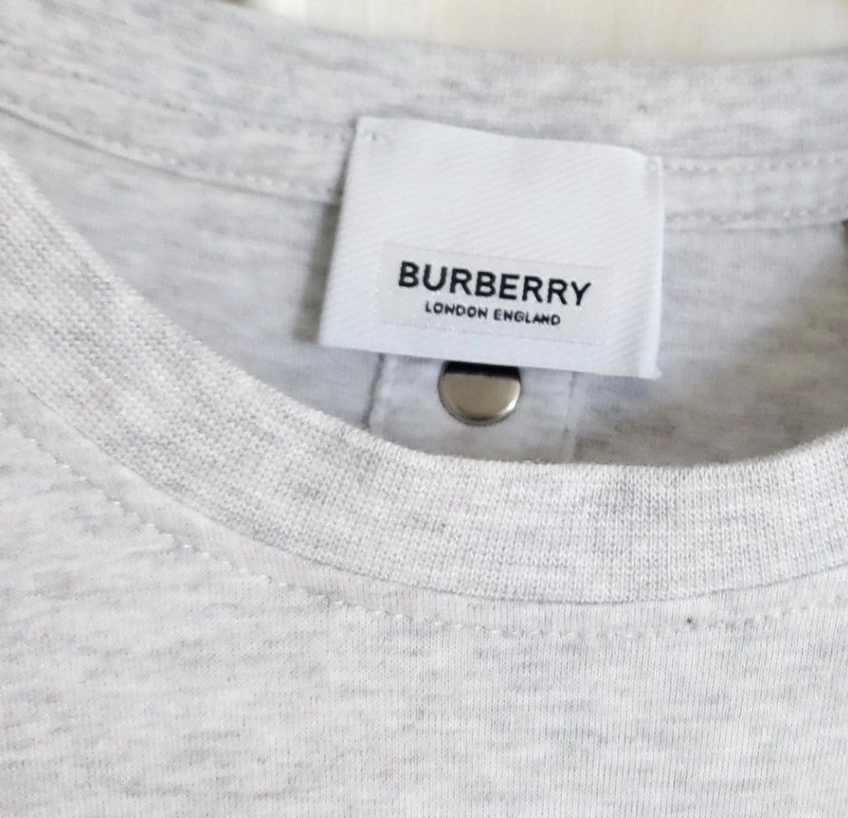 Burberry Burberry Gray Lace Trim T-shirt Size US M / EU 48-50 / 2 - 9 Thumbnail