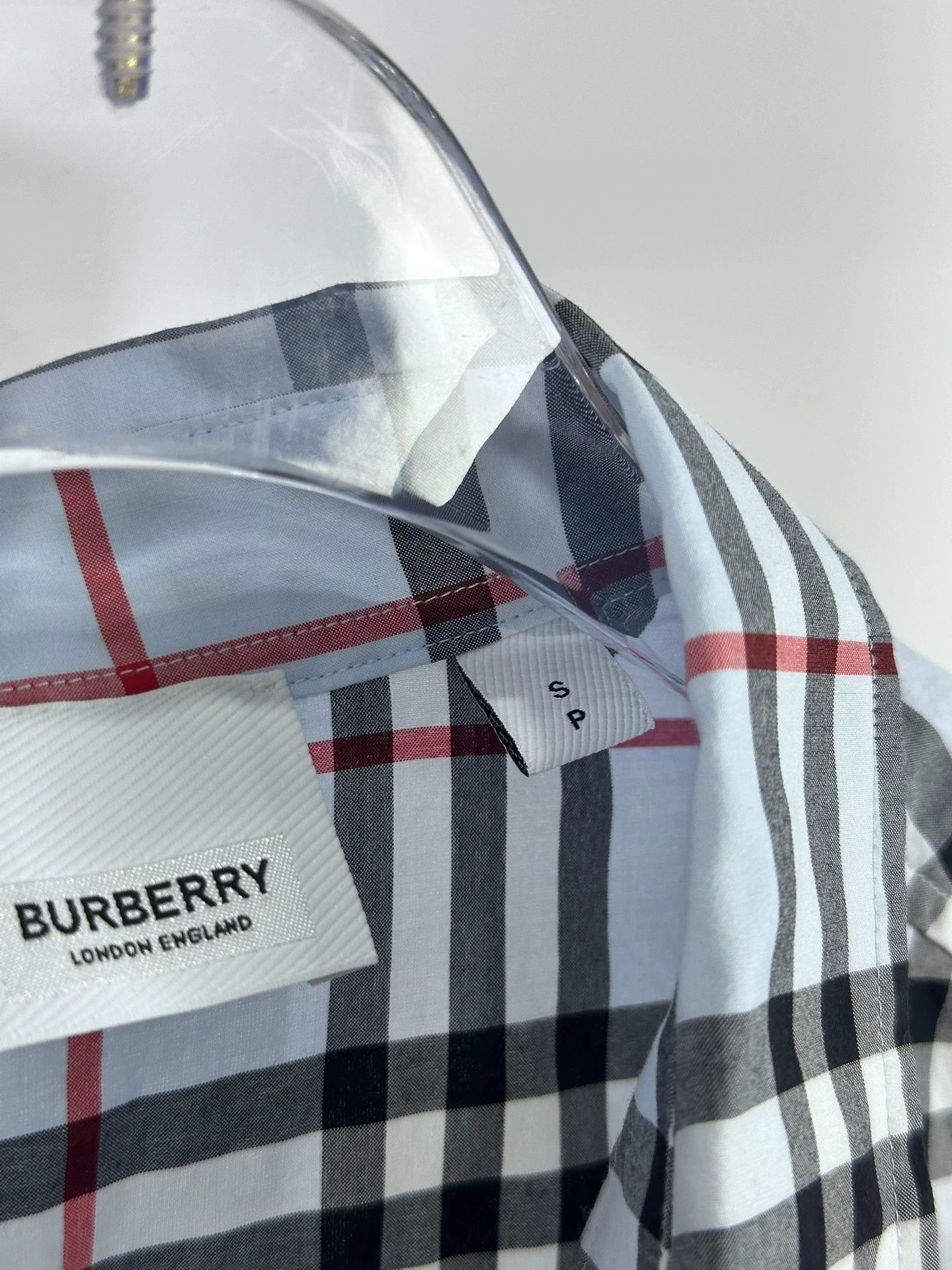 Burberry Burberry Women's Blue Check Shirt S Size US S / EU 44-46 / 1 - 5 Thumbnail
