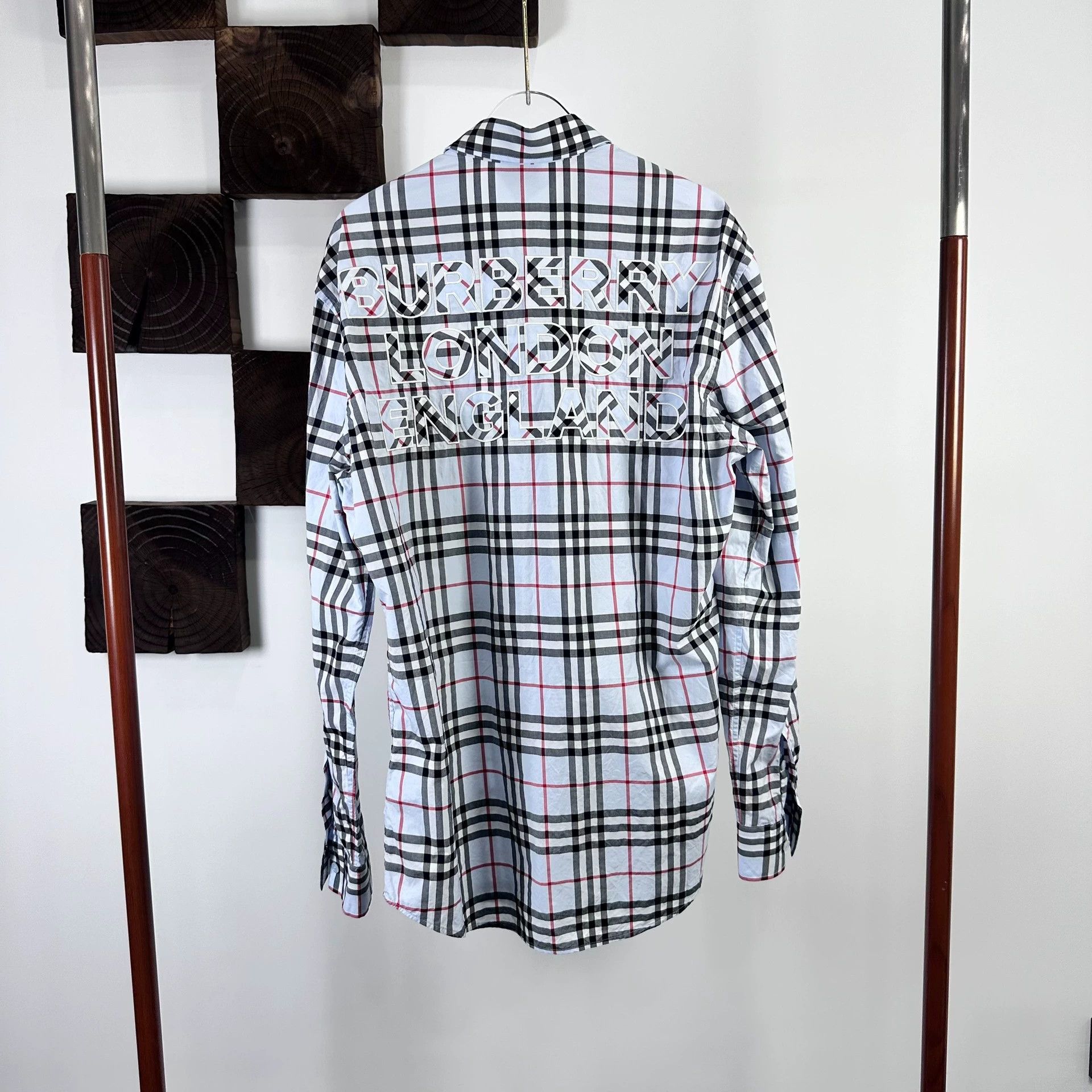 Burberry Burberry Women's Blue Check Shirt S Size US S / EU 44-46 / 1 - 2 Thumbnail