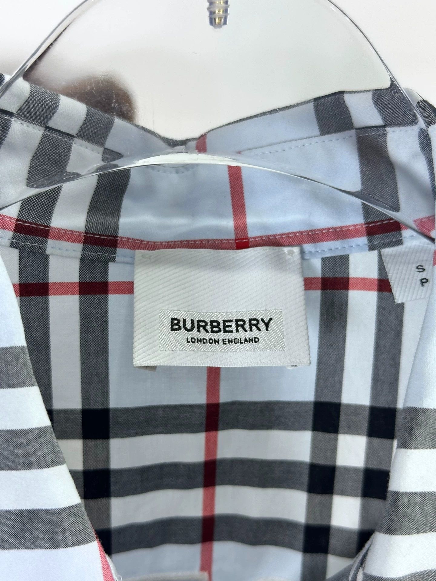 Burberry Burberry Women's Blue Check Shirt S Size US S / EU 44-46 / 1 - 4 Thumbnail