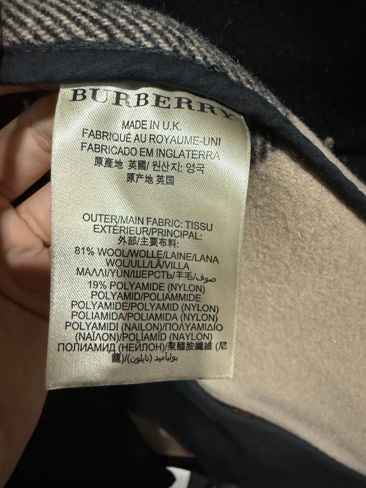 Burberry Burberry Black Wool Peacoat XL Size US XL / EU 56 / 4 - 5 Thumbnail