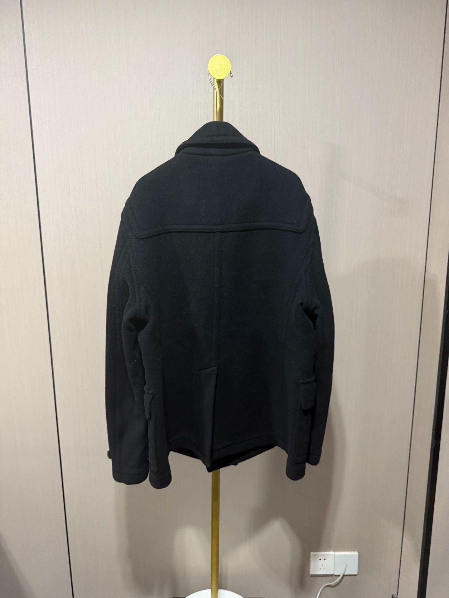 Burberry Burberry Black Wool Peacoat XL Size US XL / EU 56 / 4 - 2 Thumbnail