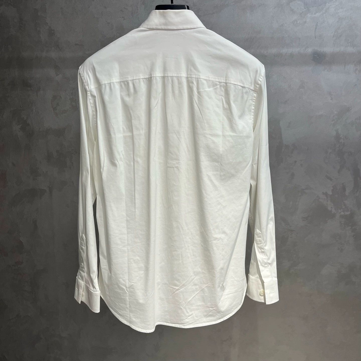 Burberry Burberry White Logo Cotton Long Sleeve Shirt Size US S / EU 44-46 / 1 - 2 Thumbnail