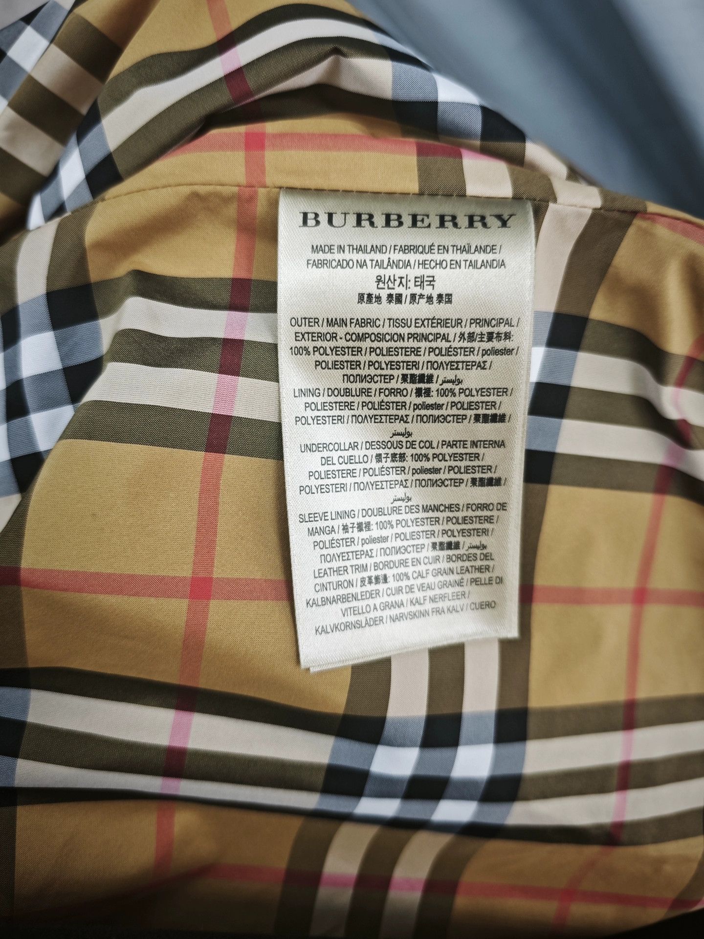 Burberry Burberry Classic Tartan Trench Coat Size US XS / EU 42 / 0 - 5 Thumbnail