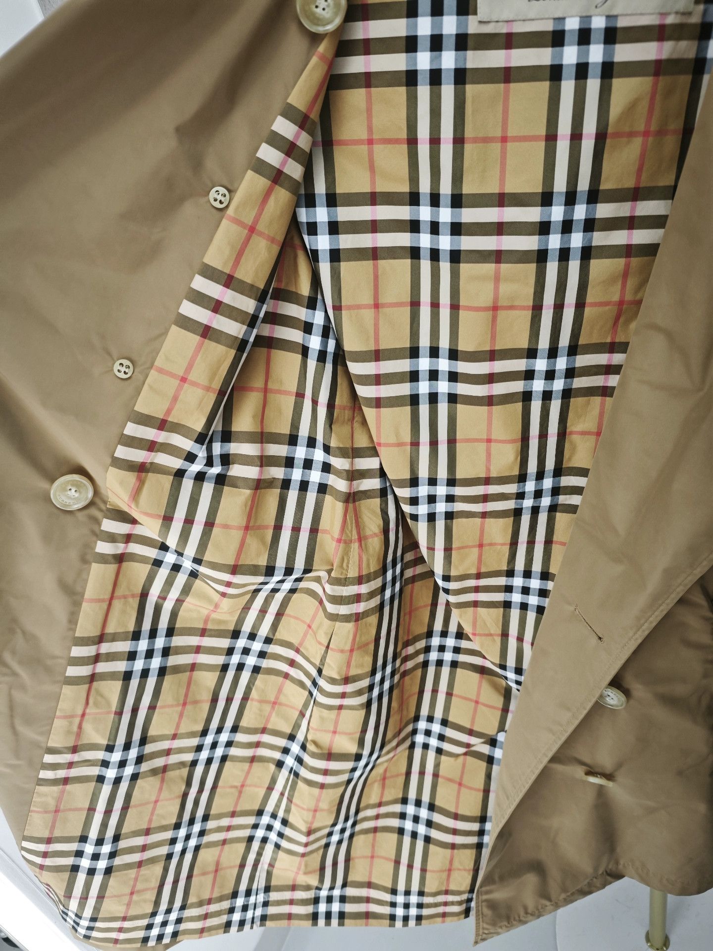 Burberry Burberry Classic Tartan Trench Coat Size US XS / EU 42 / 0 - 4 Thumbnail