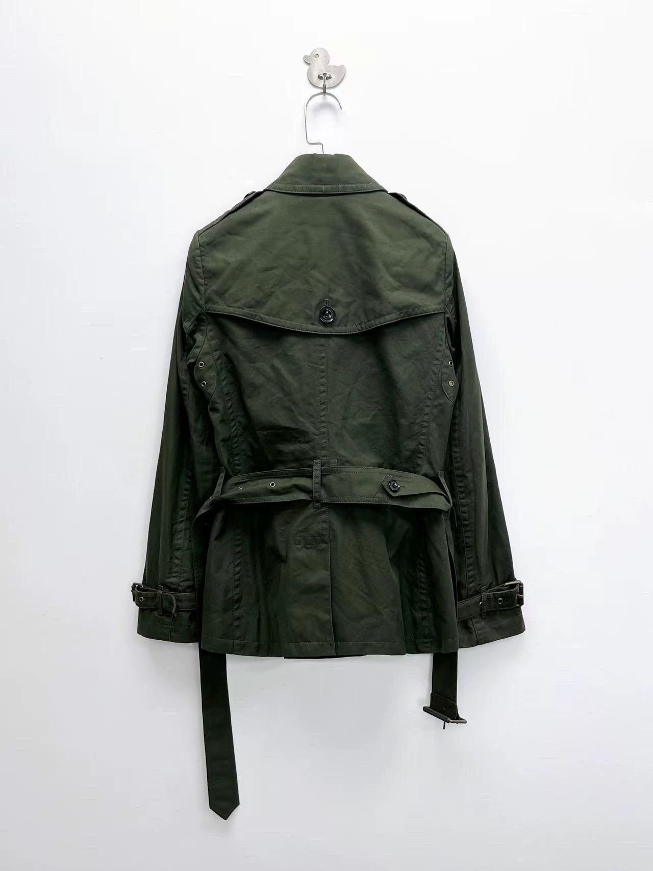 Burberry Burberry Green Short Trench Coat Size US XS / EU 42 / 0 - 2 Thumbnail