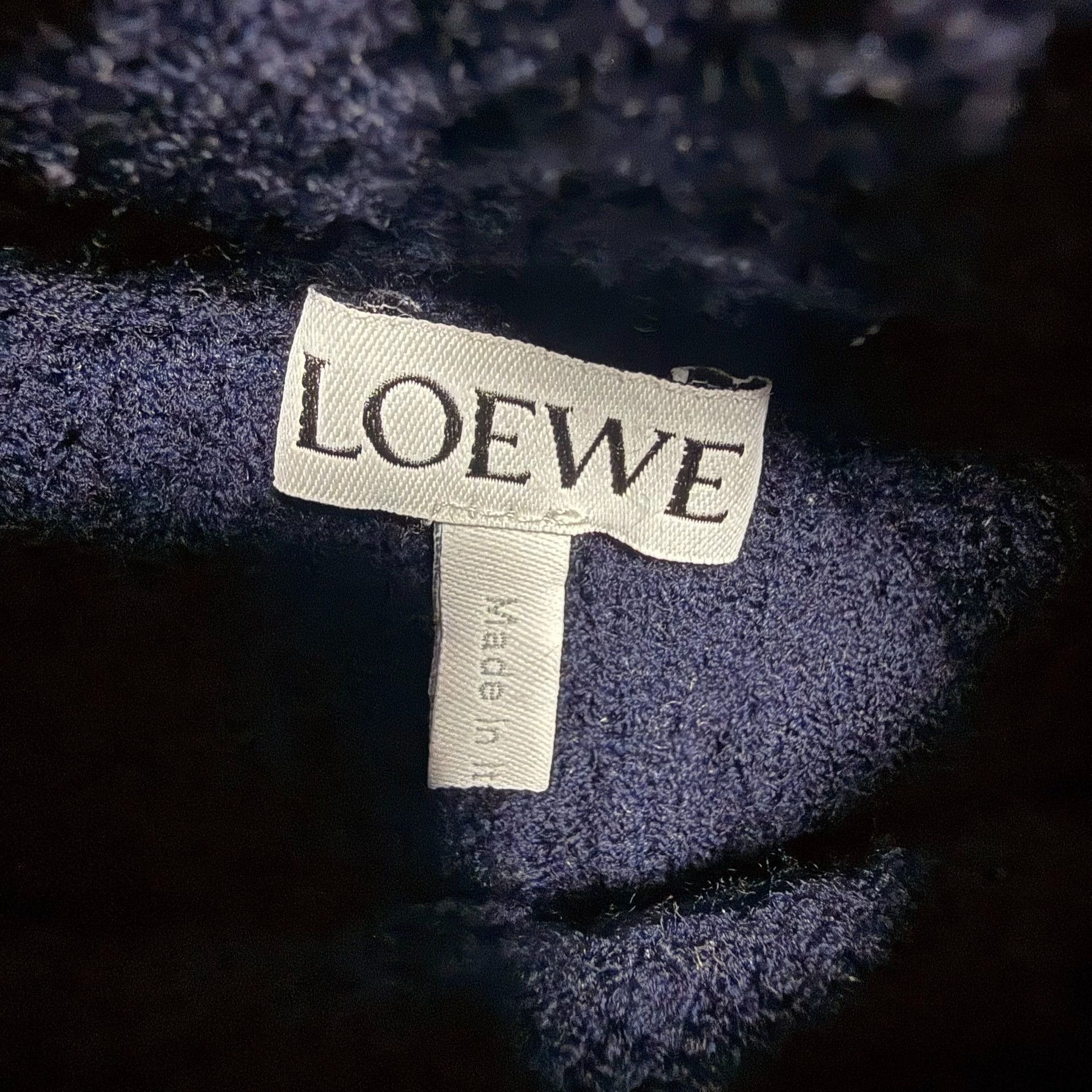 Loewe Loewe Navy Ribbed Zip Sweater Size US M / EU 48-50 / 2 - 4 Thumbnail