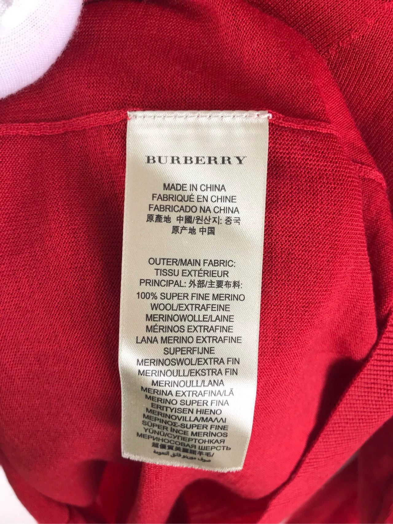 Burberry Burberry Red Wool Knit Sweater Size US S / EU 44-46 / 1 - 7 Thumbnail