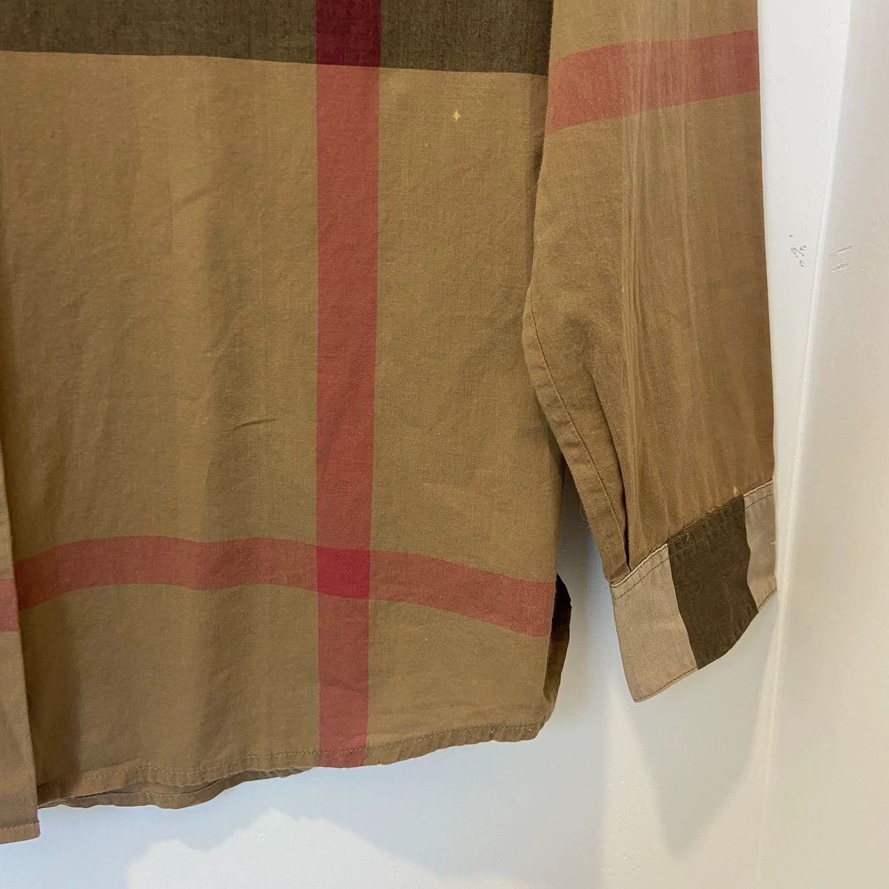 Burberry Burberry Plaid Print Loose Long Sleeve Shirt Size US XS / EU 42 / 0 - 4 Thumbnail