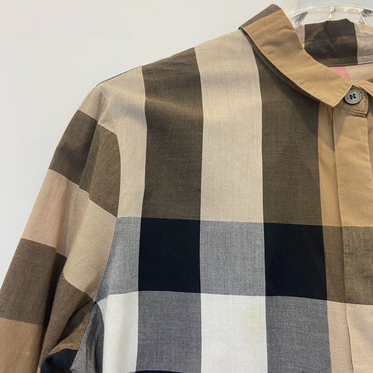Burberry Burberry Plaid Print Loose Long Sleeve Shirt Size US XS / EU 42 / 0 - 3 Thumbnail