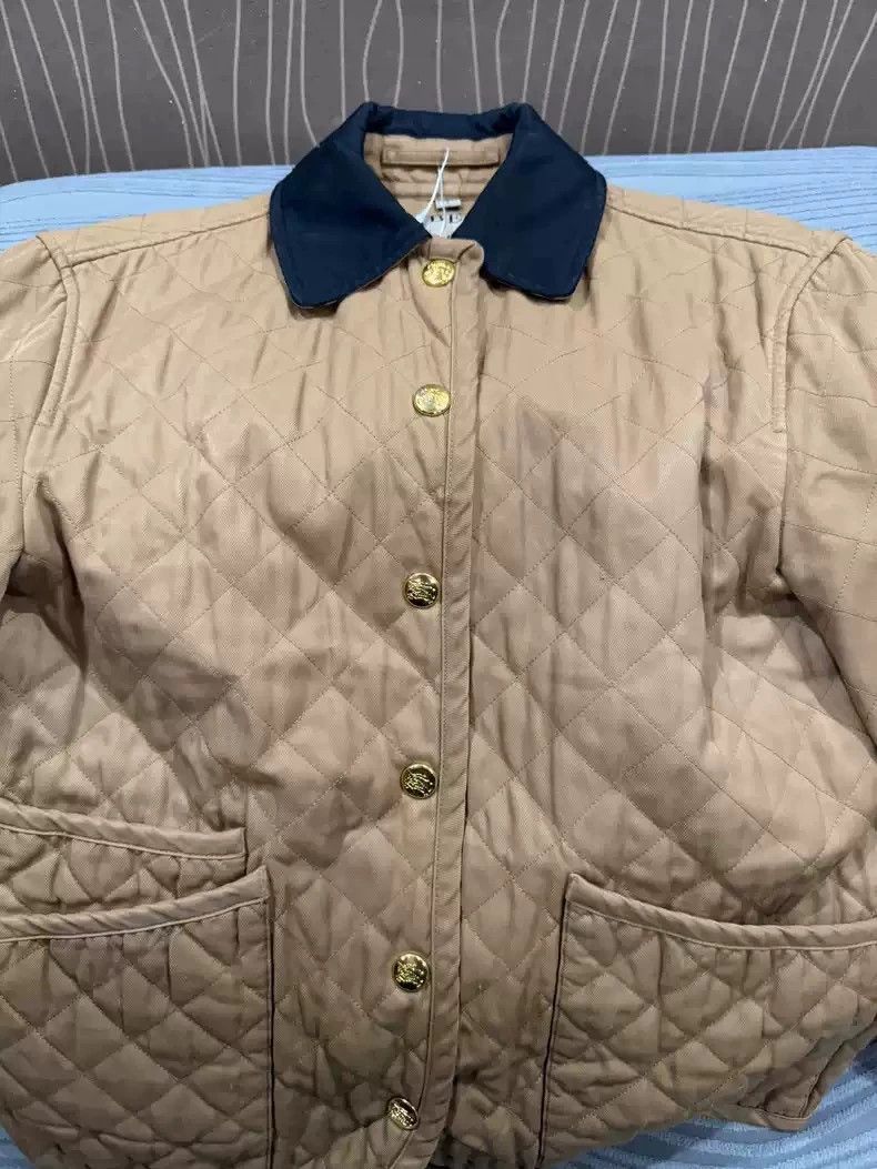 Burberry Burberry Black Gold Cotton Coat Size US S / EU 44-46 / 1 - 4 Thumbnail