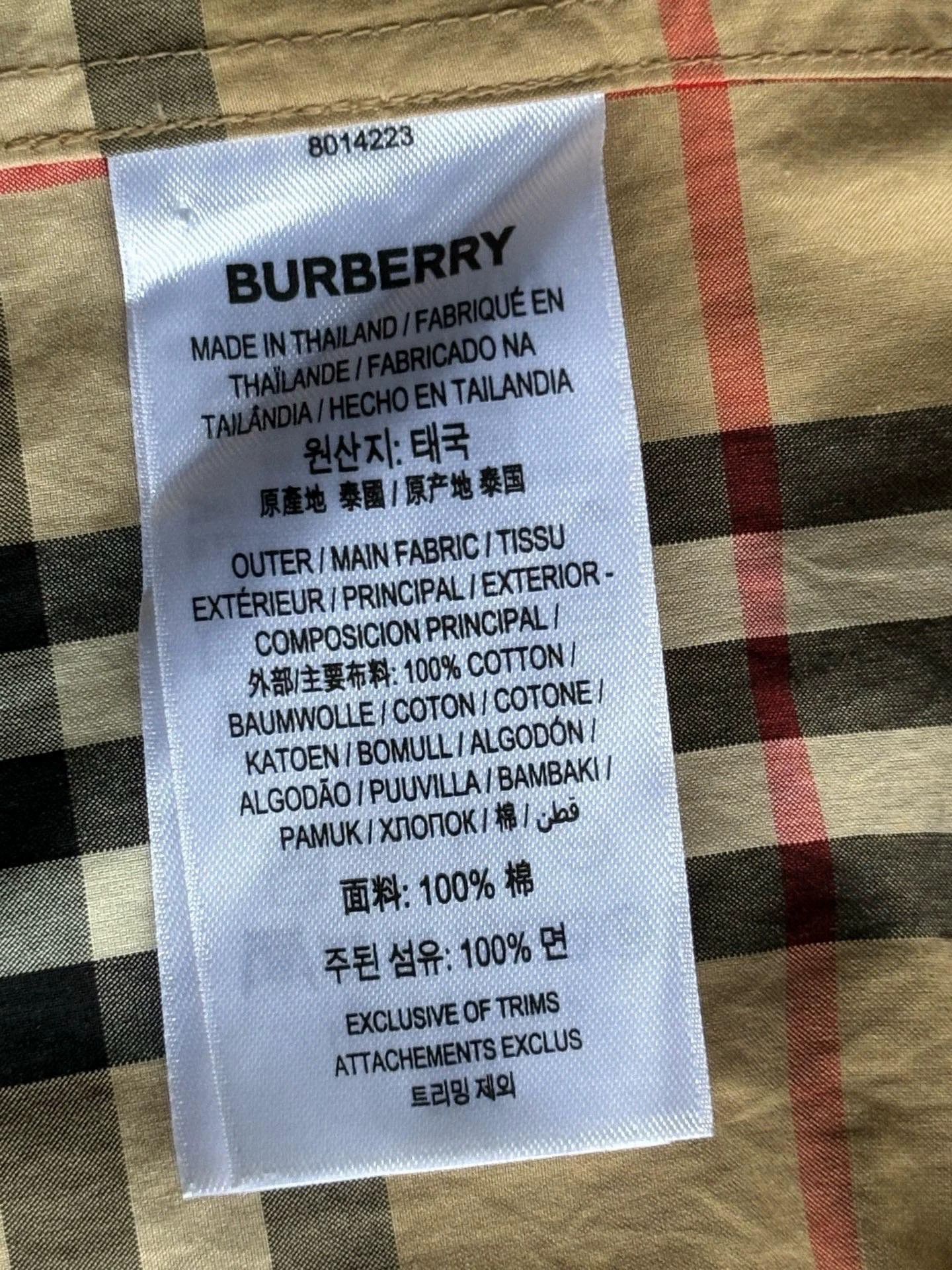 Burberry Burberry Classic Plaid Short Sleeve Shirt Size US XS / EU 42 / 0 - 6 Thumbnail