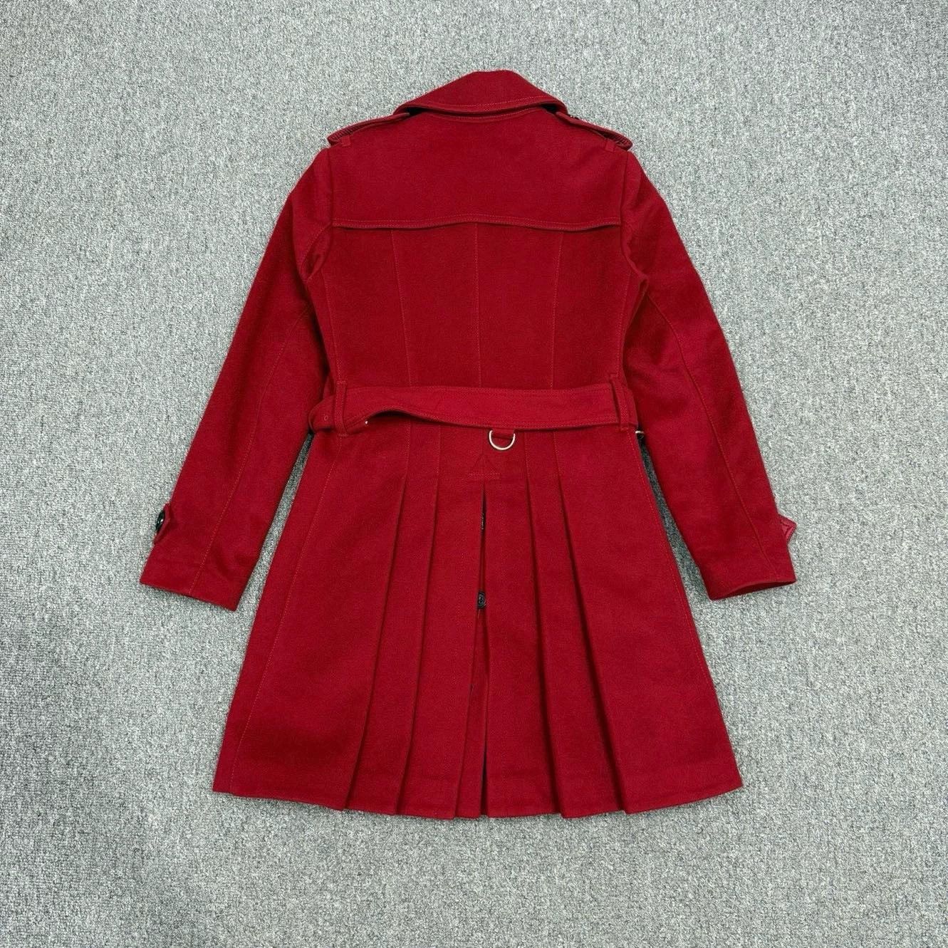 Burberry Burberry Red Cashmere Coat UK8 Size US S / EU 44-46 / 1 - 2 Thumbnail