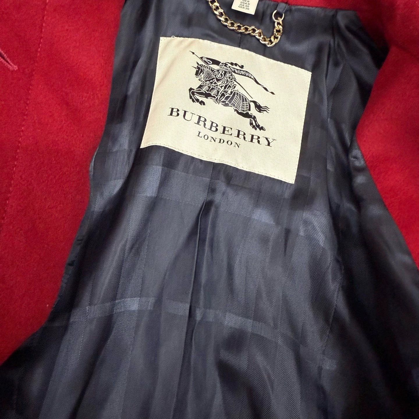 Burberry Burberry Red Cashmere Coat UK8 Size US S / EU 44-46 / 1 - 3 Thumbnail