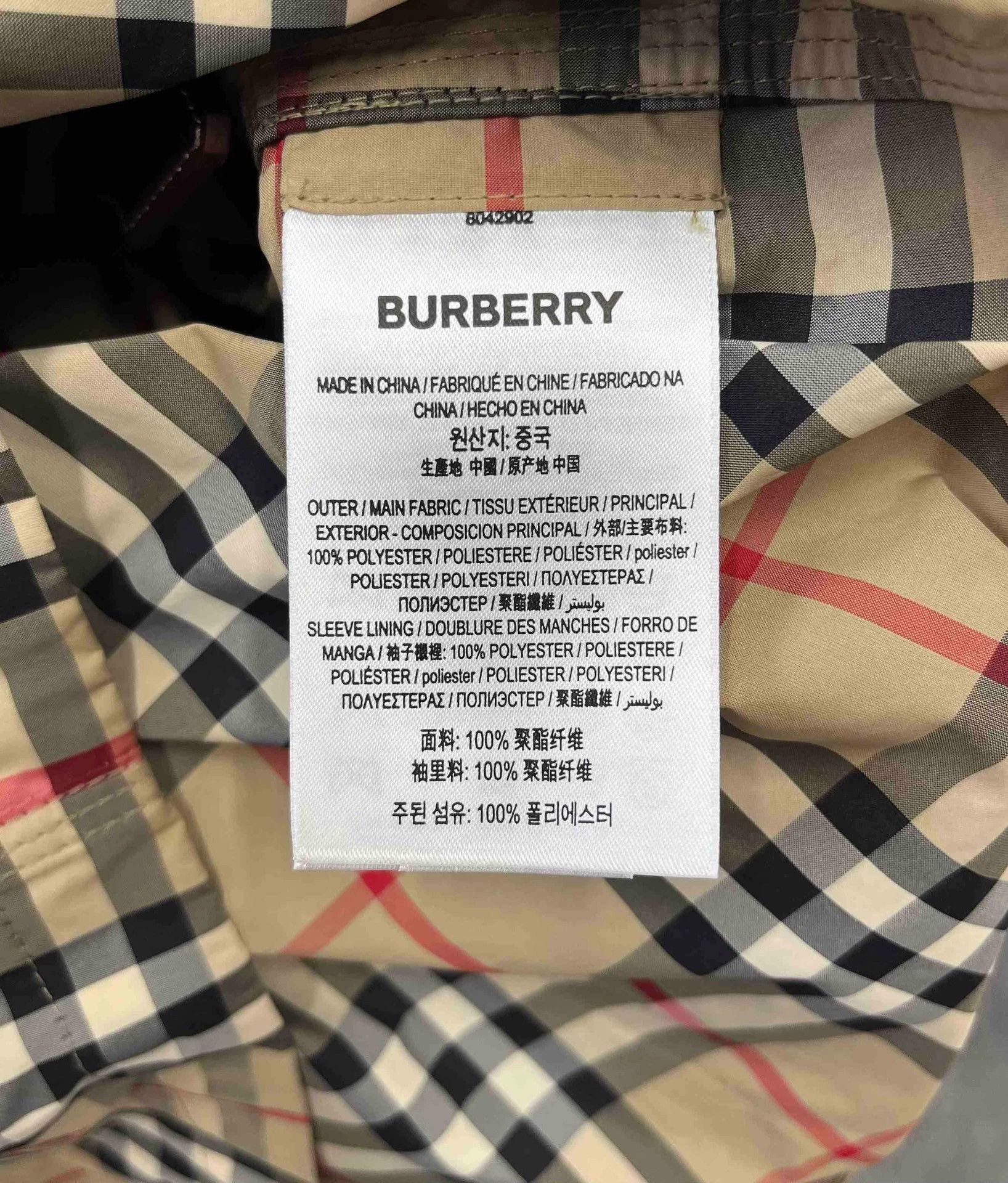 Burberry Burberry Beige Check Hooded Jacket Size US XS / EU 42 / 0 - 5 Thumbnail
