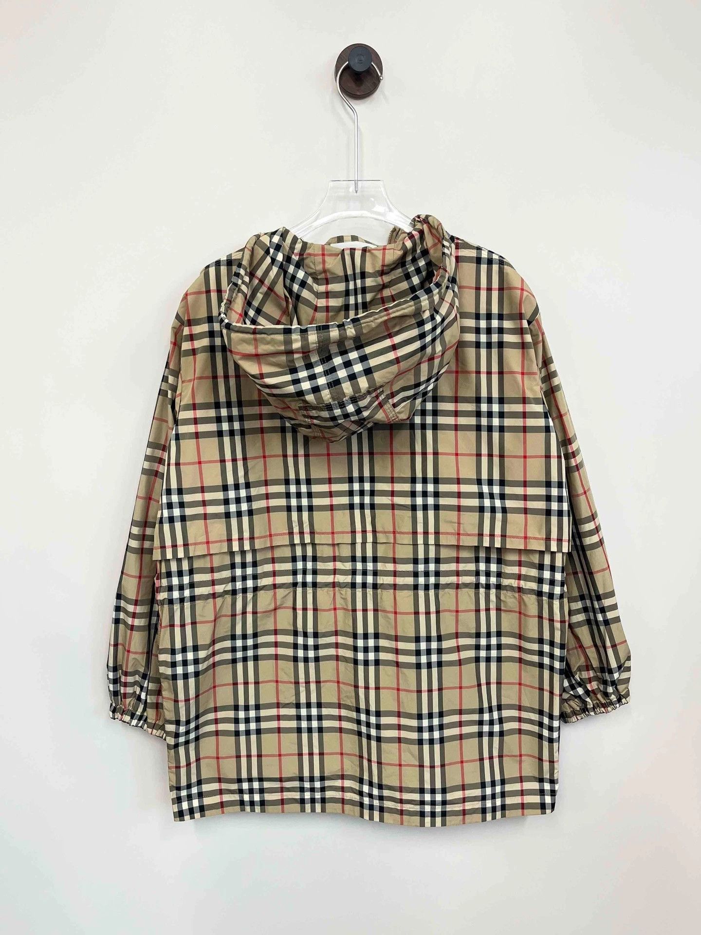 Burberry Burberry Beige Check Hooded Jacket Size US XS / EU 42 / 0 - 2 Thumbnail
