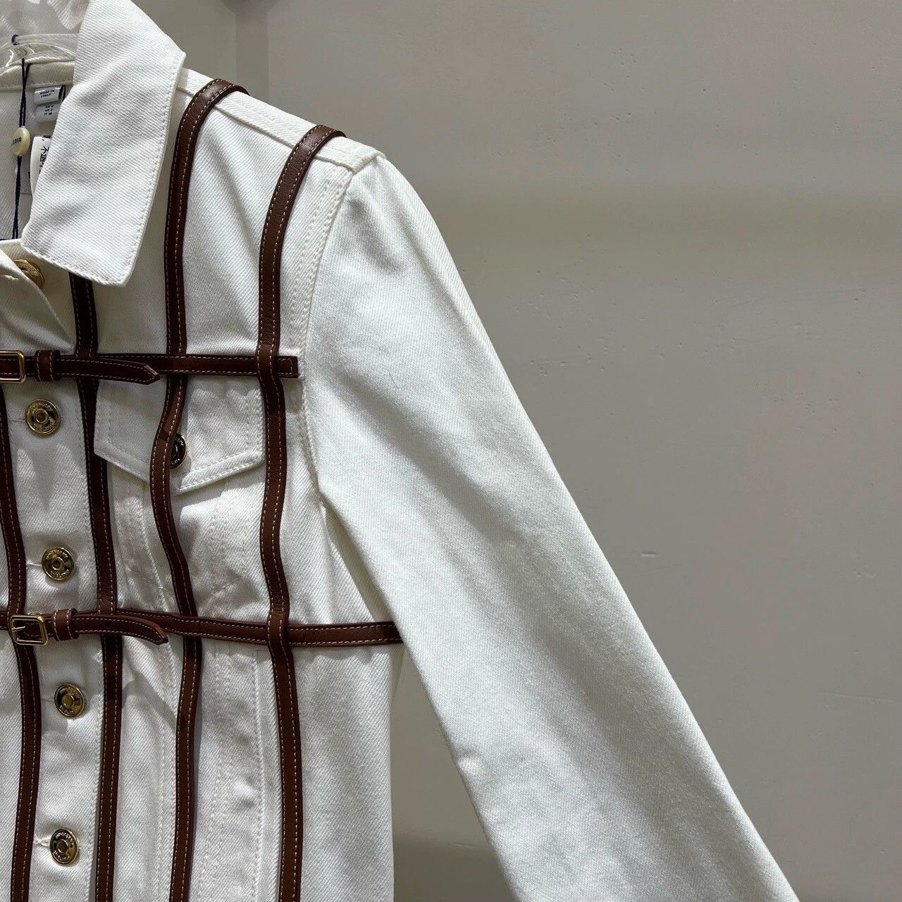 Burberry Burberry White Denim Jacket XS Size US XS / EU 42 / 0 - 3 Thumbnail