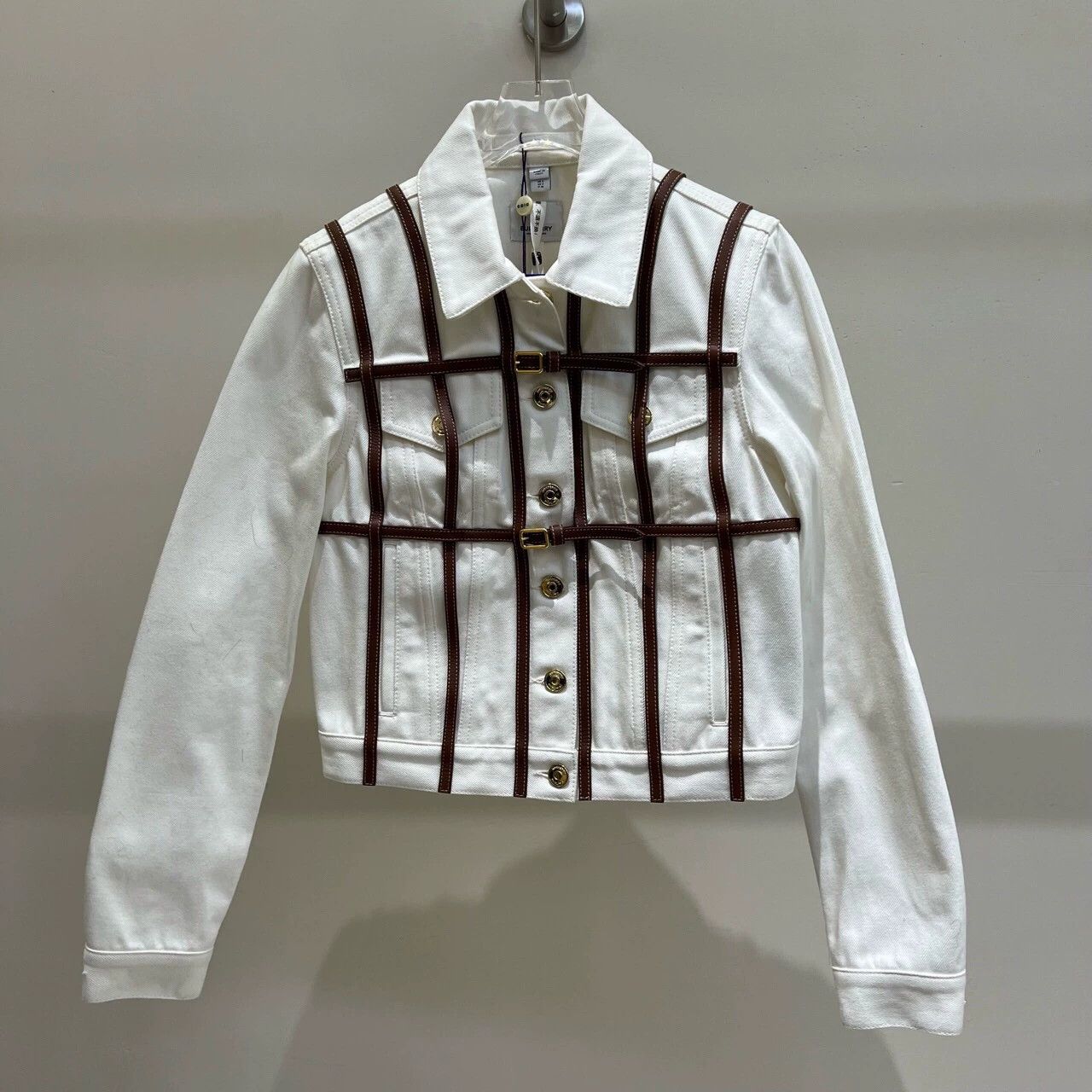 Burberry Burberry White Denim Jacket XS Size US XS / EU 42 / 0 - 2 Thumbnail